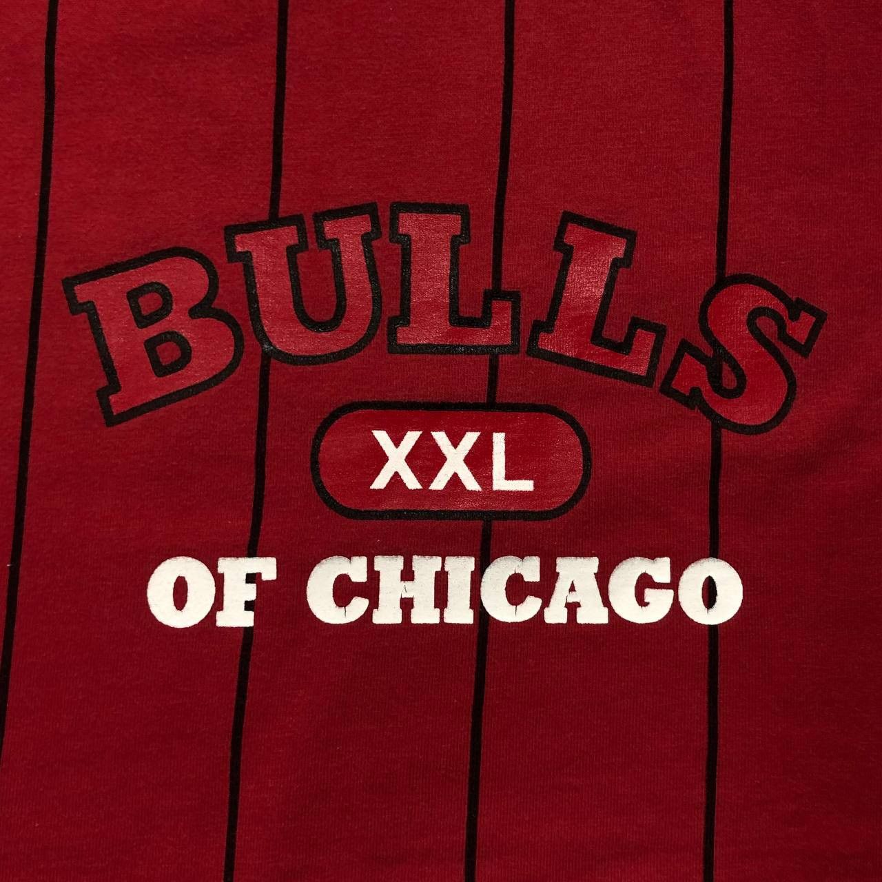 Champion Vintage Chicago Bulls NBA Champion Striped T Shirt Red M Size US M / EU 48-50 / 2 - 13 Thumbnail