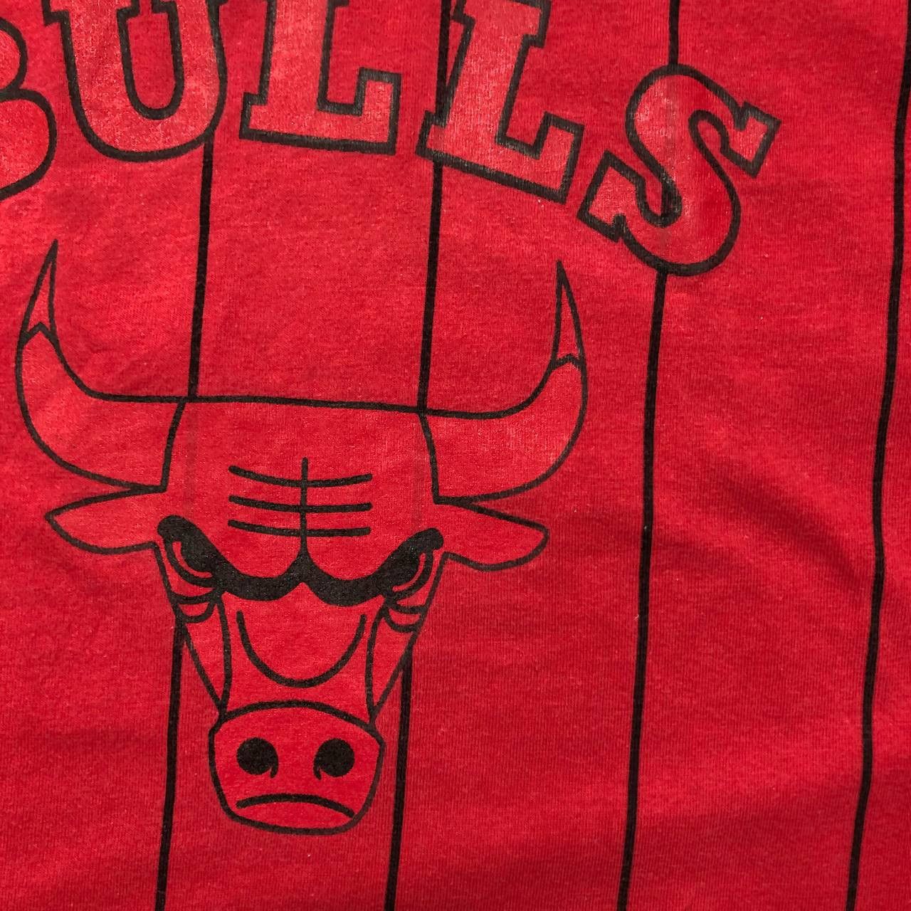 Champion Vintage Chicago Bulls NBA Champion Striped T Shirt Red M Size US M / EU 48-50 / 2 - 8 Thumbnail