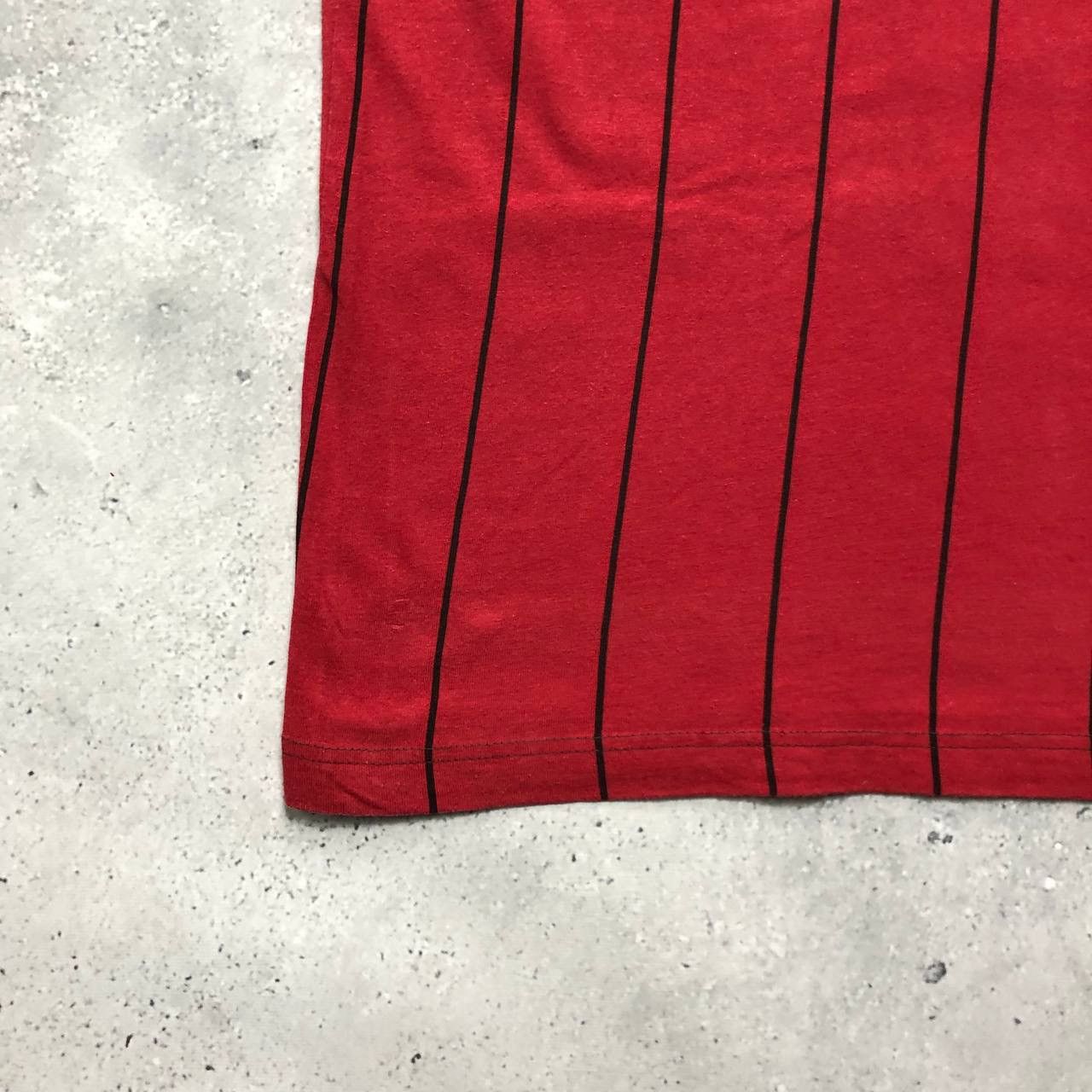 Champion Vintage Chicago Bulls NBA Champion Striped T Shirt Red M Size US M / EU 48-50 / 2 - 11 Thumbnail