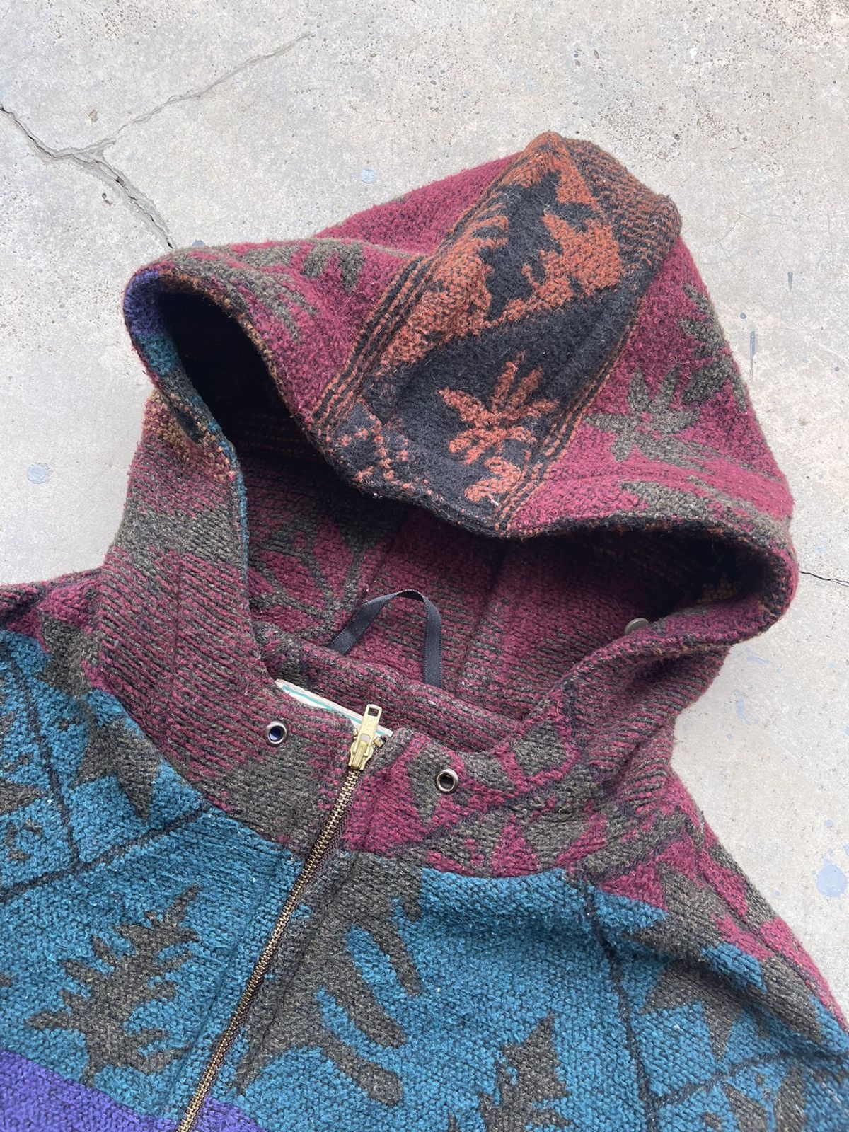 L.L. Bean Vintage L.L Bean Navajo wool zipper long jacket Size US M / EU 48-50 / 2 - 10 Thumbnail