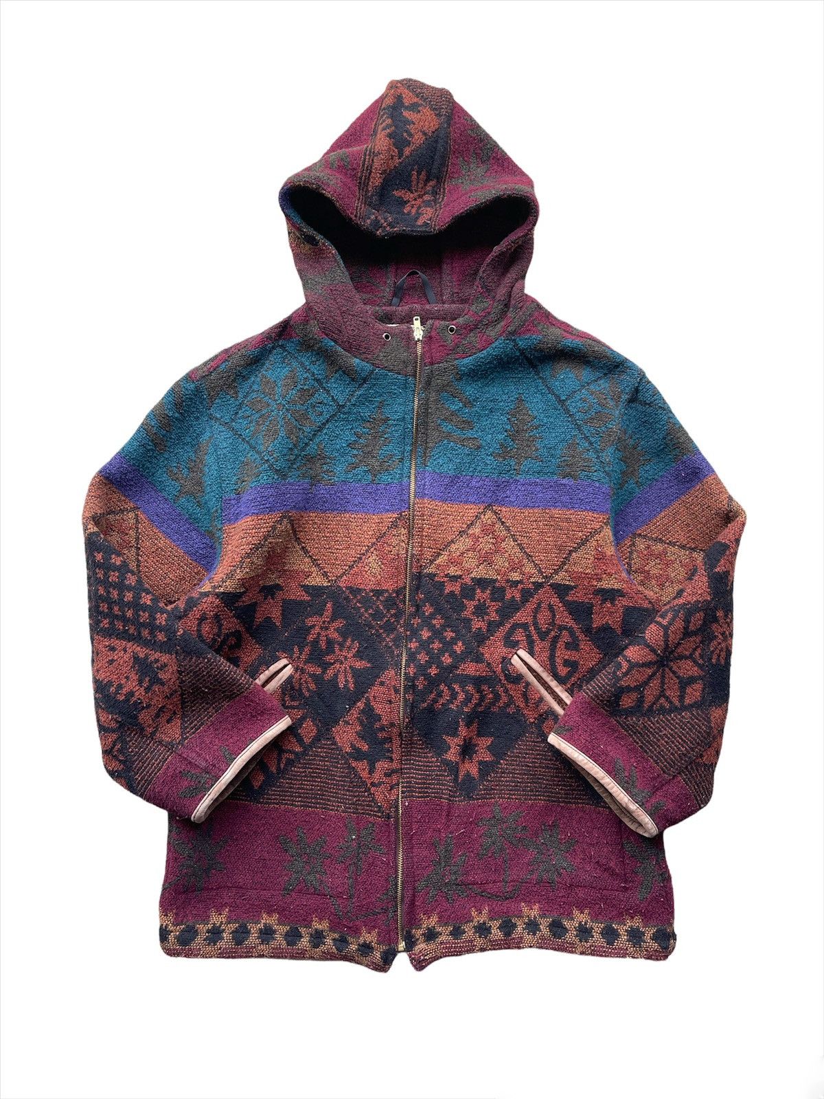 L.L. Bean Vintage L.L Bean Navajo wool zipper long jacket Size US M / EU 48-50 / 2 - 3 Thumbnail