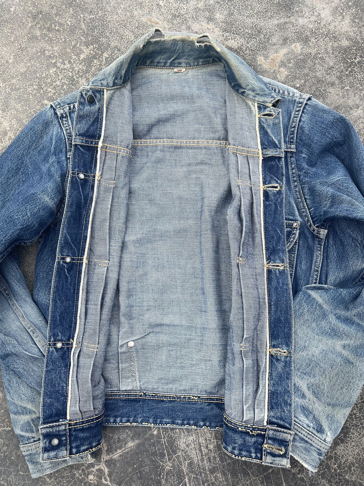 Japanese Brand Old Japanese Best Denim Selvedges trucker Jacket Size US M / EU 48-50 / 2 - 10 Thumbnail