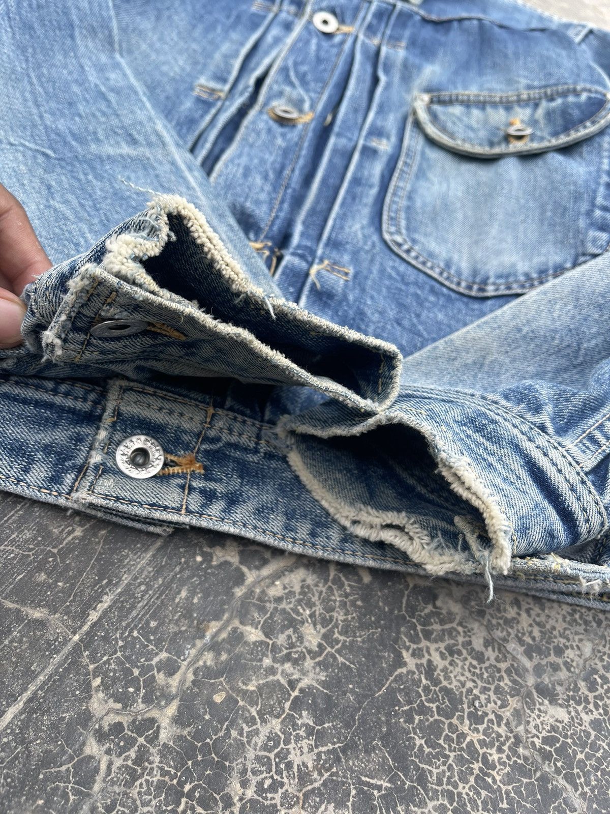Japanese Brand Old Japanese Best Denim Selvedges trucker Jacket Size US M / EU 48-50 / 2 - 5 Thumbnail