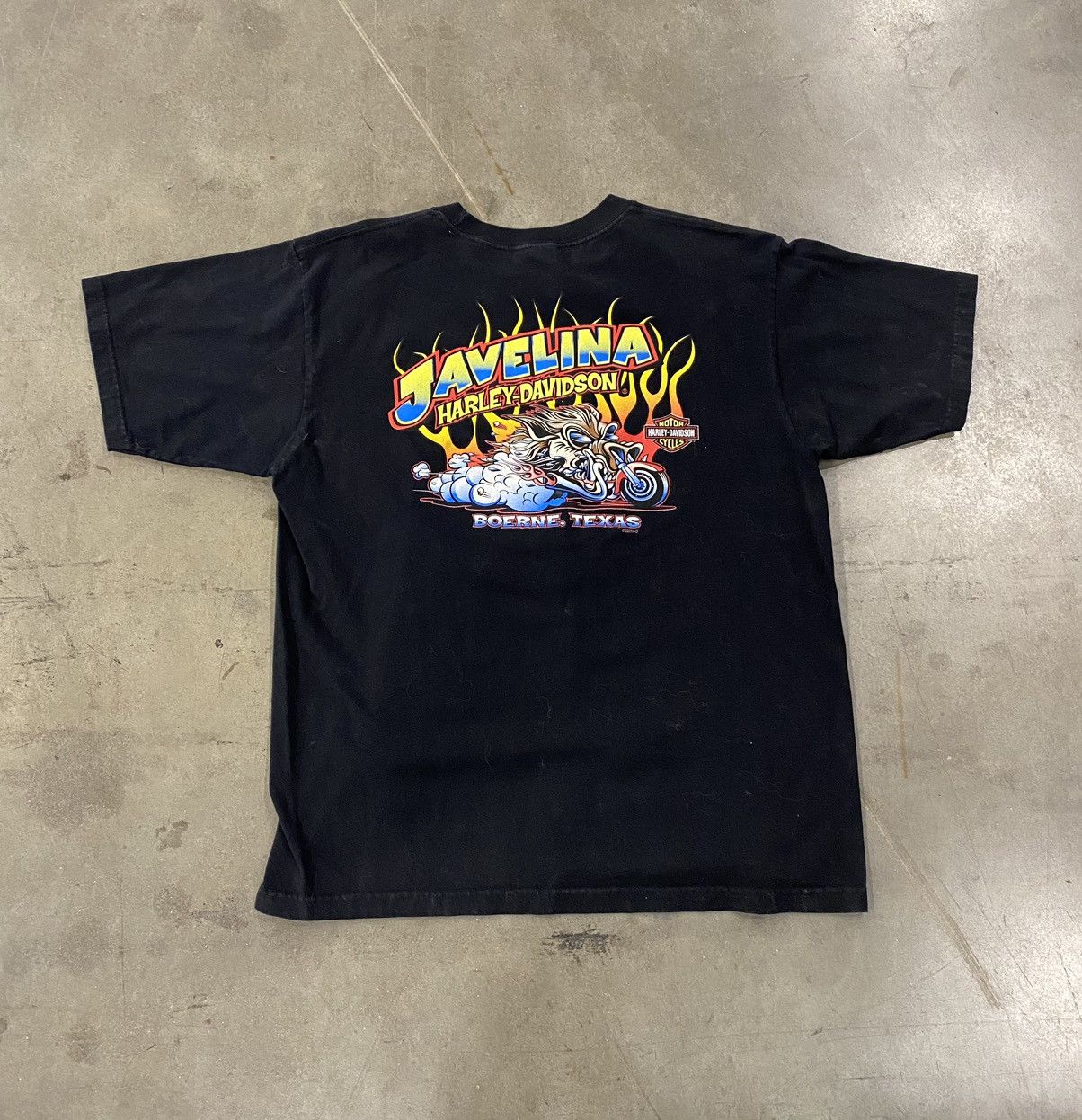 Vintage Vintage Harley Davidson Racing Boar Black T Shirt | Grailed