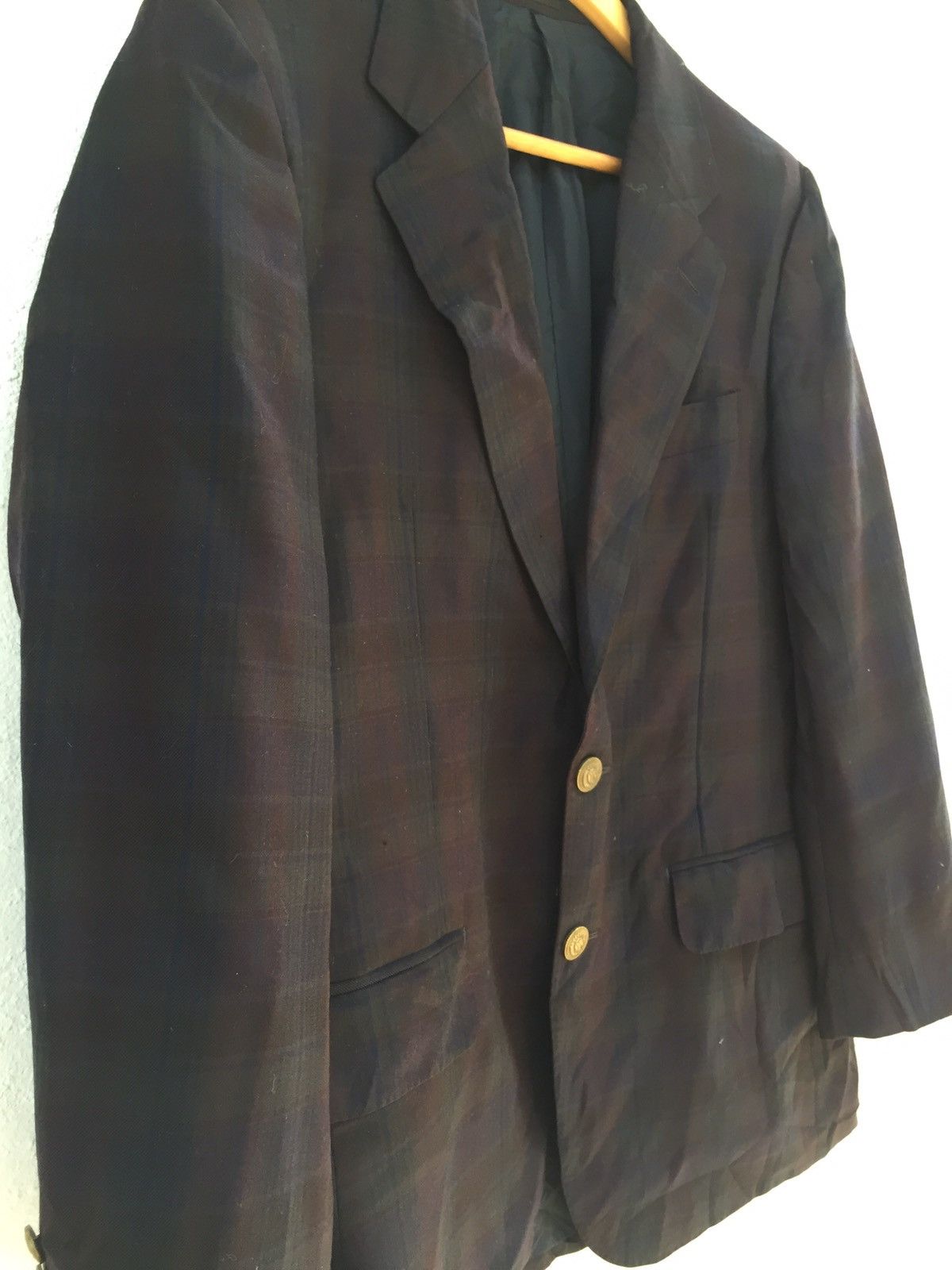 Burberry Burberry Vintage Check Plaid Tartan Coat Jacket Blazer Size US M / EU 48-50 / 2 - 2 Thumbnail