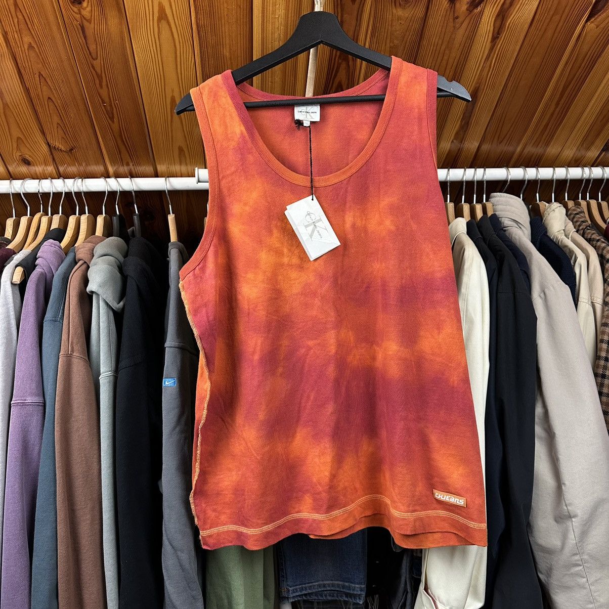 Calvin Klein Vintage Calvin Klein Jeans Tank Top Tie Dye New Italy Luxury Size L / US 10 / IT 46 - 1 Thumbnail