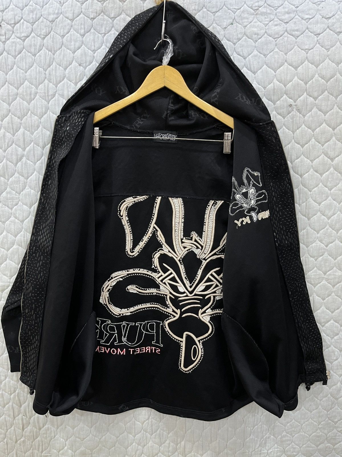 Japanese Brand (Jjj). PURKY STREET MOVEMENT HYPEBEAST EMBROIDERY JACKET Size US L / EU 52-54 / 3 - 7 Thumbnail