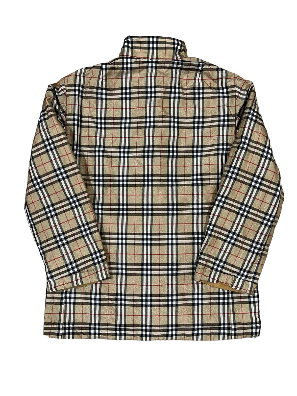 Burberry × Vintage 1990s Burberry 🏴󠁧󠁢󠁥󠁮󠁧󠁿 Iconic Nova Check Quilted 2 Side Jacket Size US M / EU 48-50 / 2 - 4 Thumbnail