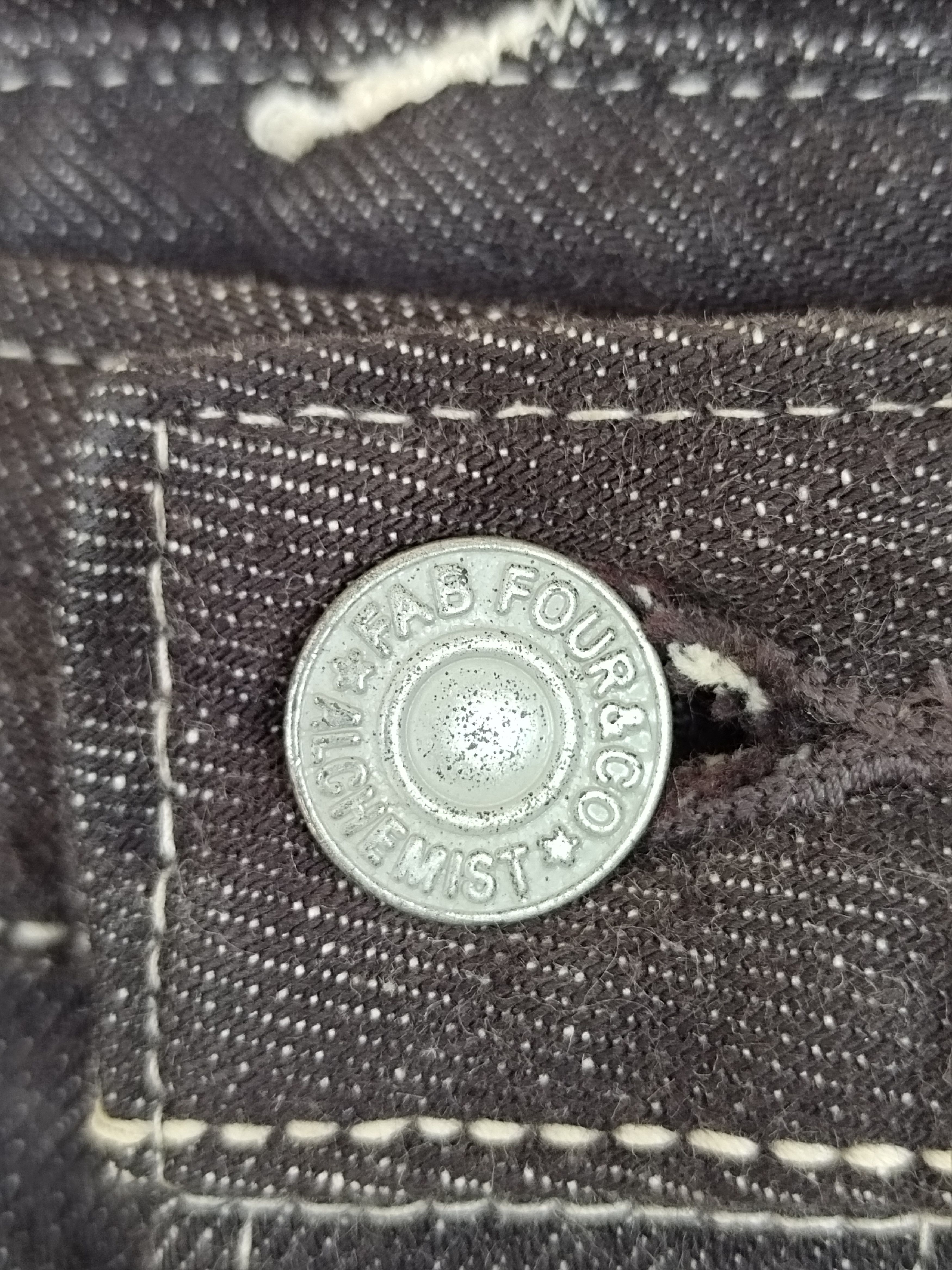 Skull Jeans by an Alchemist Skull Jeans By Alchemist Selvedge Slim Denim Jeans Size US 28 / EU 44 - 14 Thumbnail