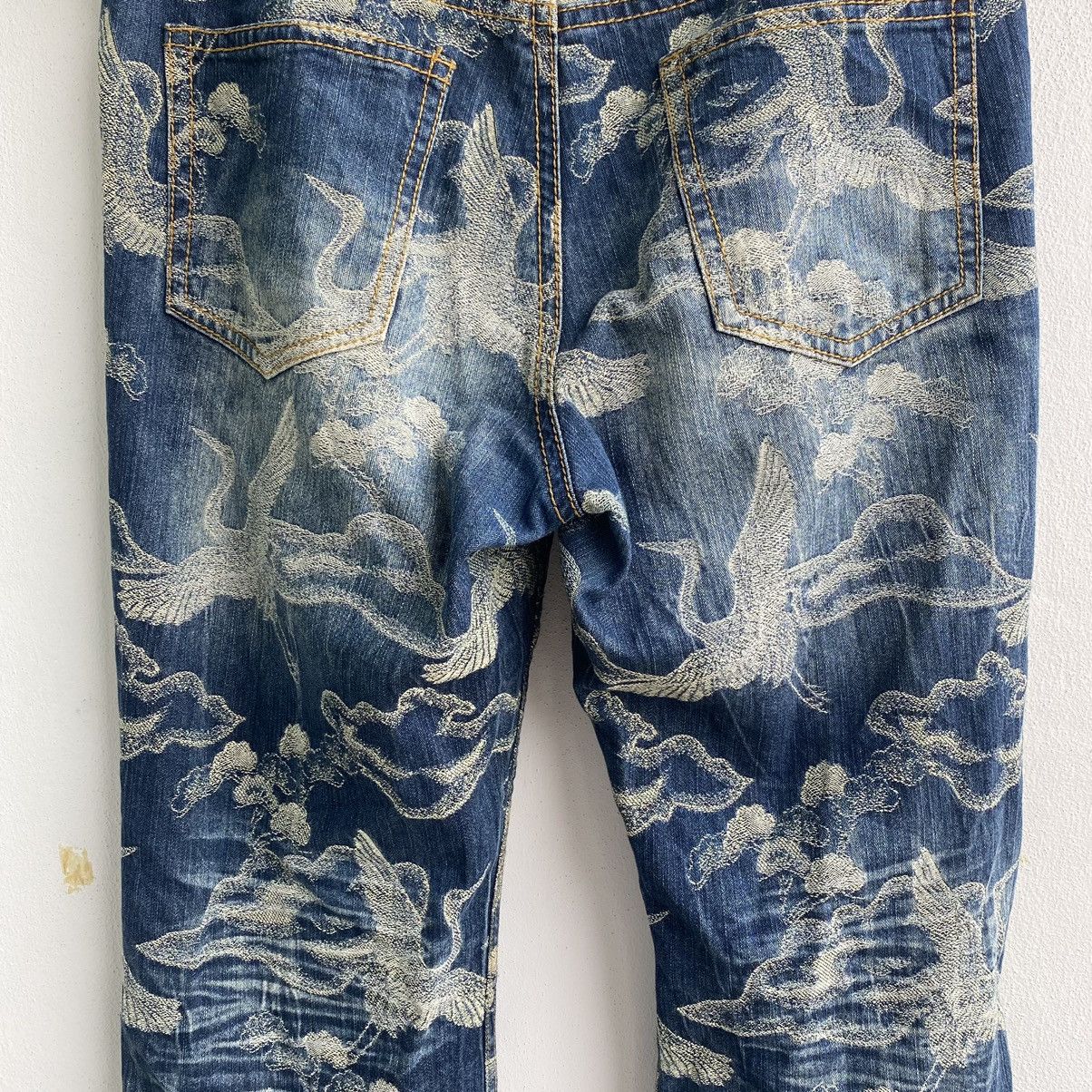 Japanese Brand × Vintage Oriental Brand Nishiki Japanese Brand Sukajan Design Jeans Size US 38 / EU 54 - 14 Thumbnail