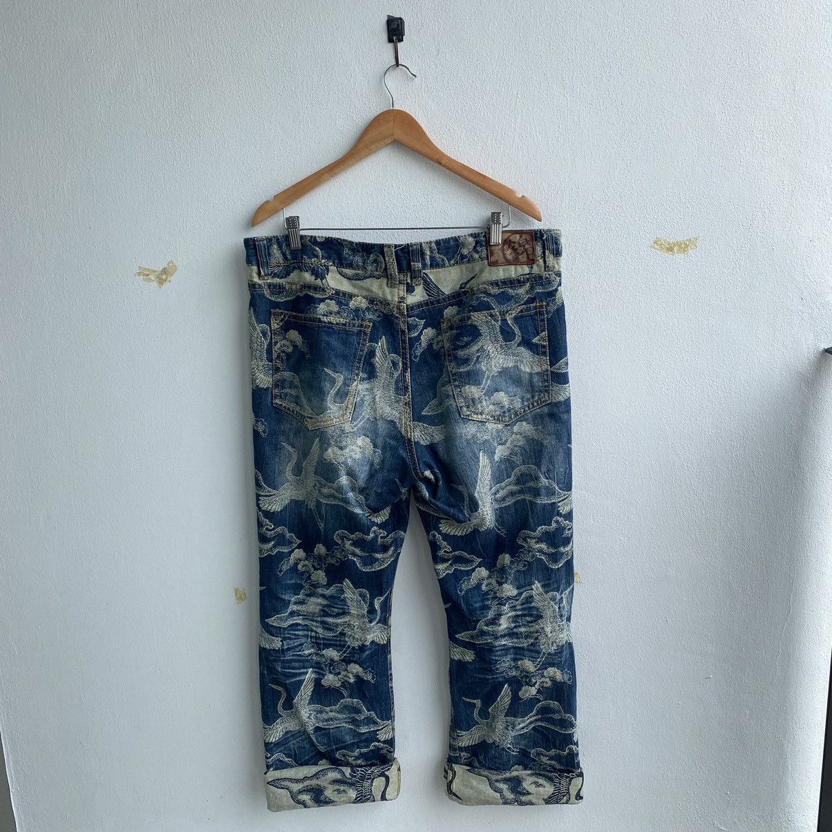 Japanese Brand × Vintage Oriental Brand Nishiki Japanese Brand Sukajan Design Jeans Size US 38 / EU 54 - 4 Thumbnail