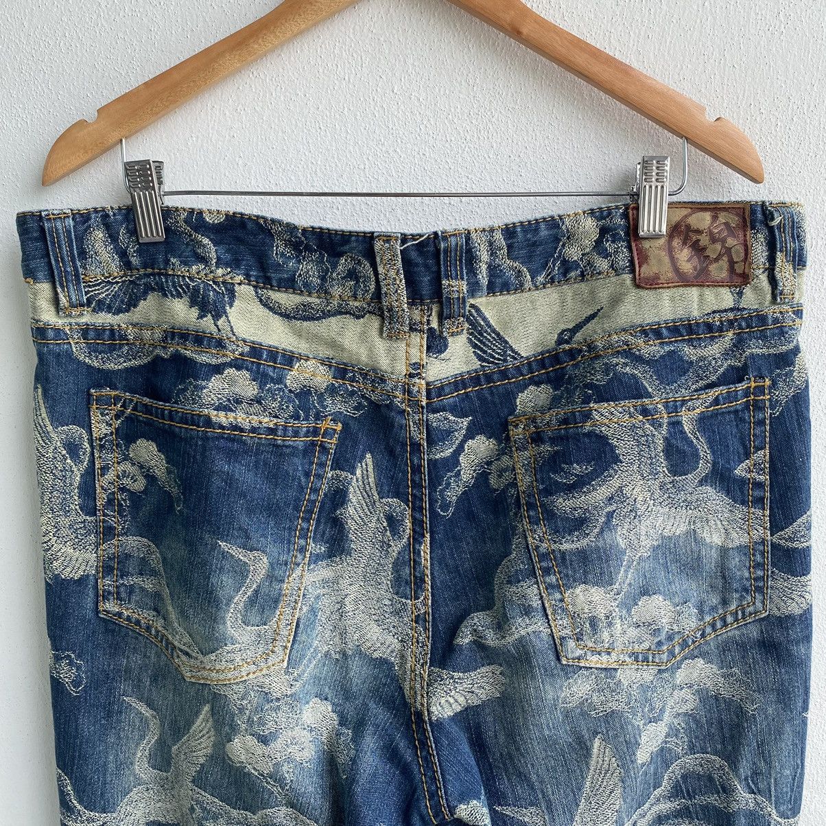 Japanese Brand × Vintage Oriental Brand Nishiki Japanese Brand Sukajan Design Jeans Size US 38 / EU 54 - 13 Thumbnail