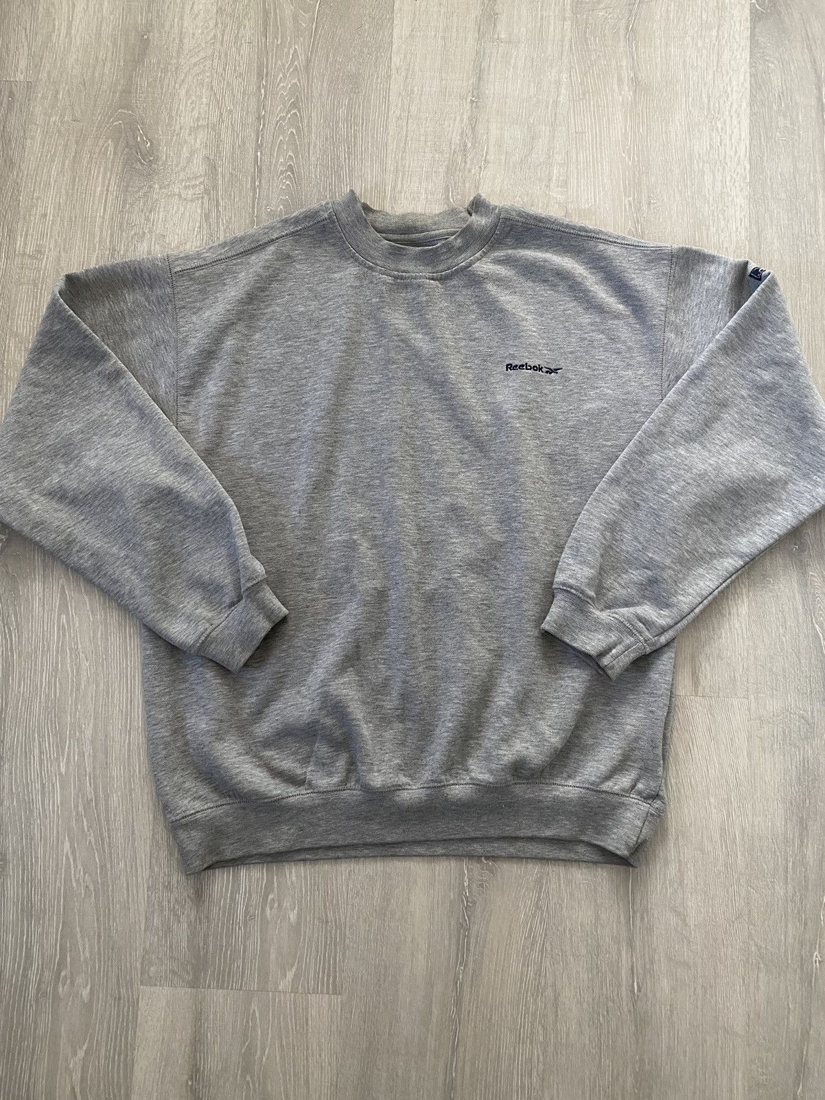 Reebok × Vintage Reebok essentials vintage spellout small logo crewneck grey Size US M / EU 48-50 / 2 - 1 Thumbnail