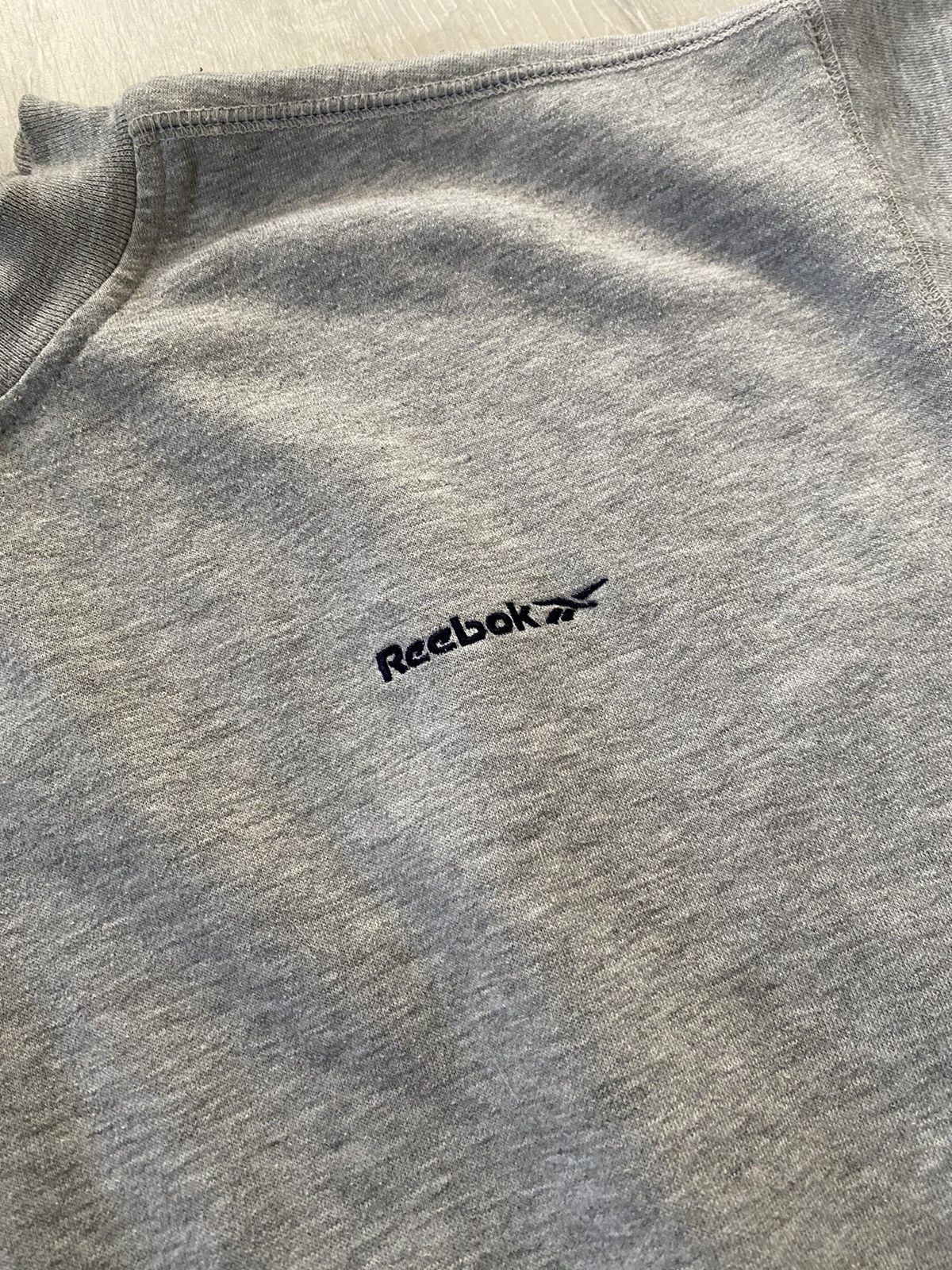 Reebok × Vintage Reebok essentials vintage spellout small logo crewneck grey Size US M / EU 48-50 / 2 - 2 Thumbnail