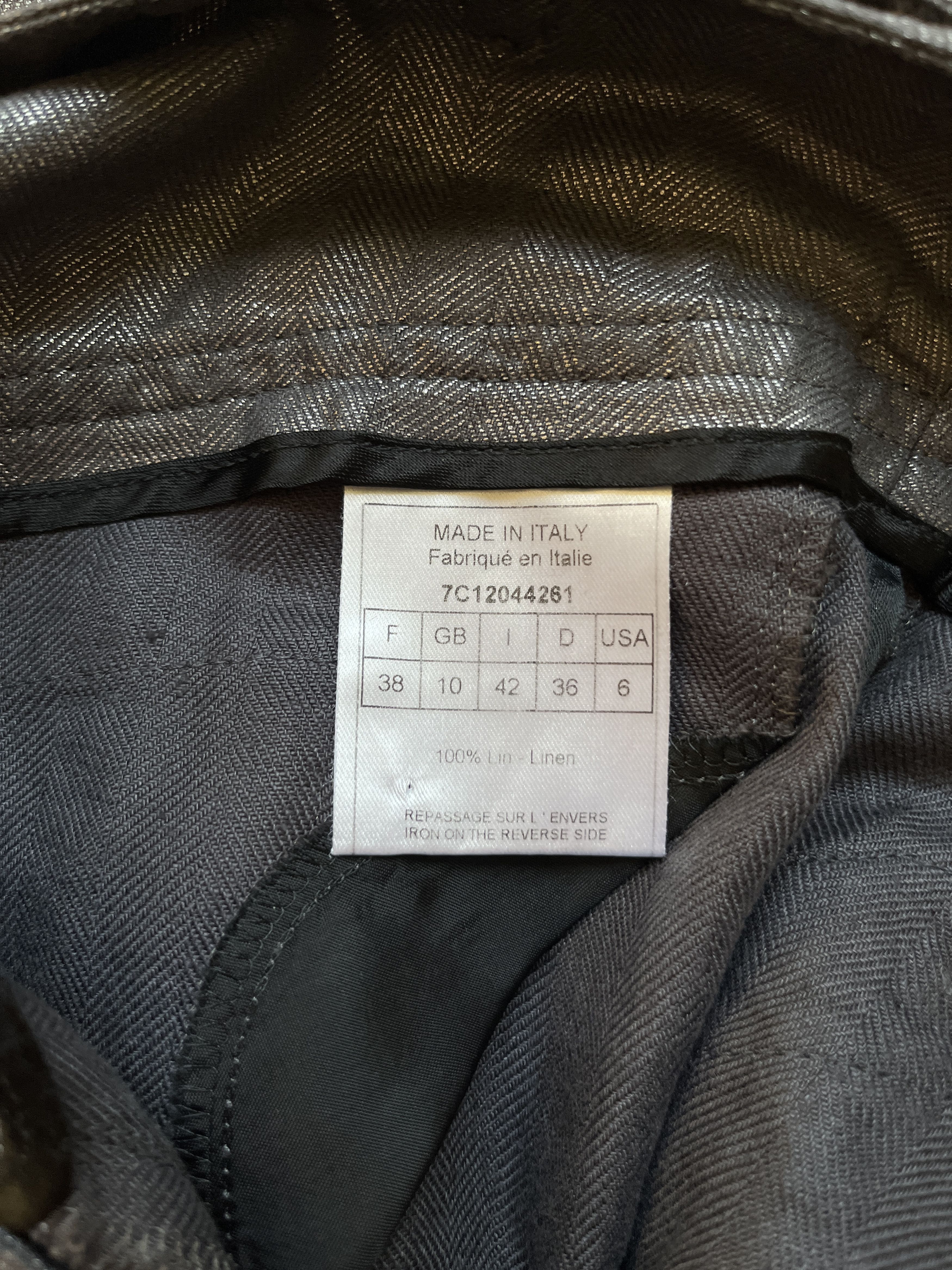 Dior ⚡️QUICK SALE⚡️2007 Dior Galliano Grey Waxed Linen Pants Size 28" / US 6 / IT 42 - 4 Thumbnail