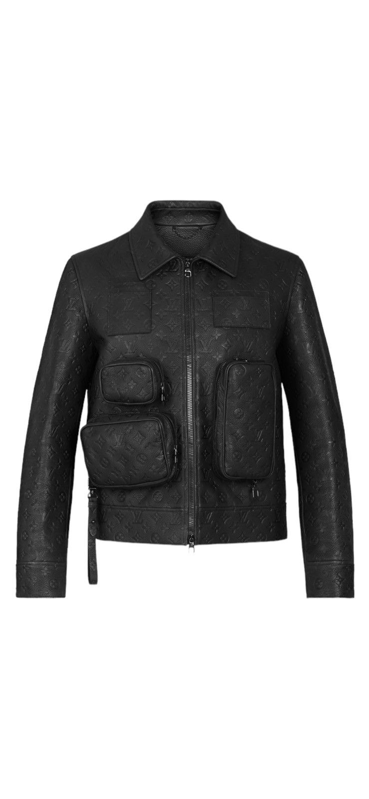 Louis Vuitton FW19 Monogram embossed utility admiral jacket