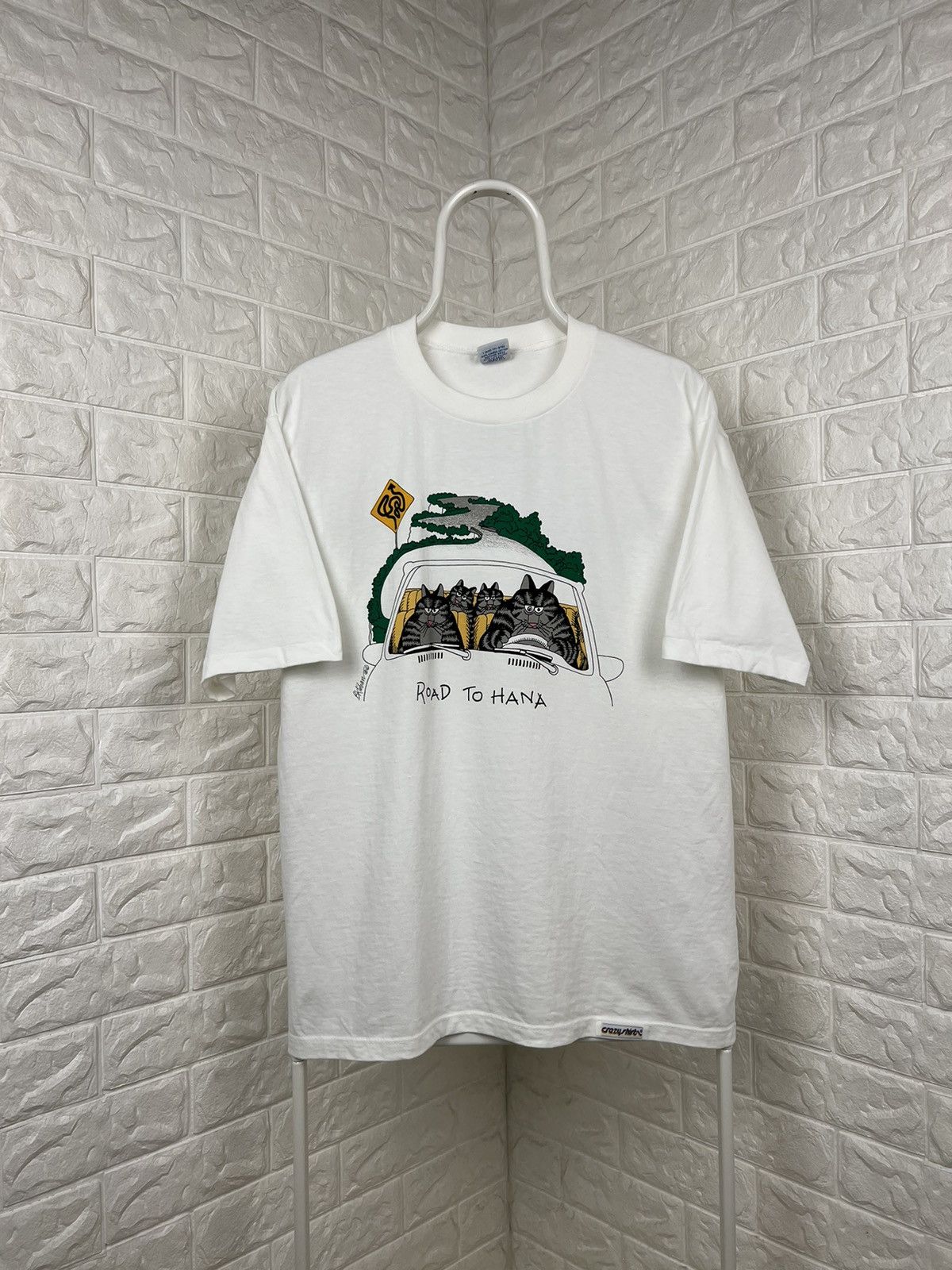 Vintage Vintage Cats Art T-shirt Size US L / EU 52-54 / 3 - 1 Thumbnail