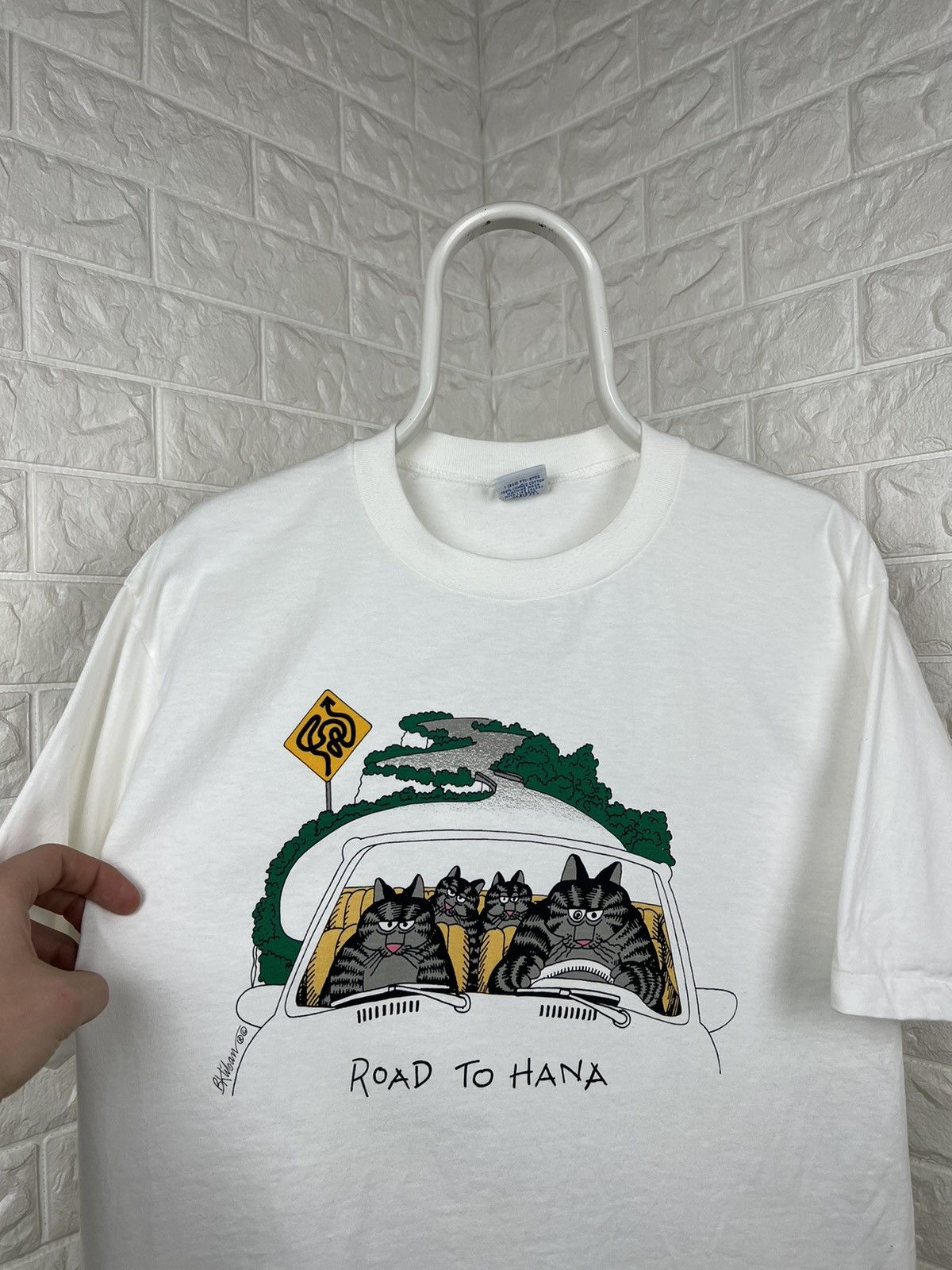 Vintage Vintage Cats Art T-shirt Size US L / EU 52-54 / 3 - 2 Thumbnail