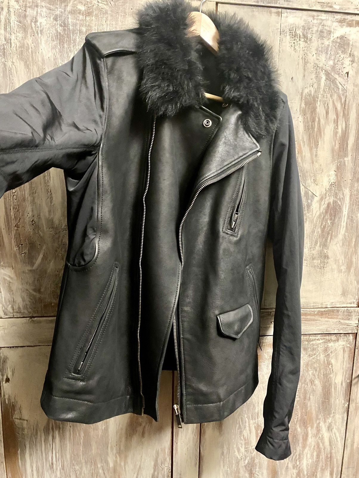 Rick Owens Rick Owens stooges fur leather jacket 50 it fitted Size US M / EU 48-50 / 2 - 6 Thumbnail