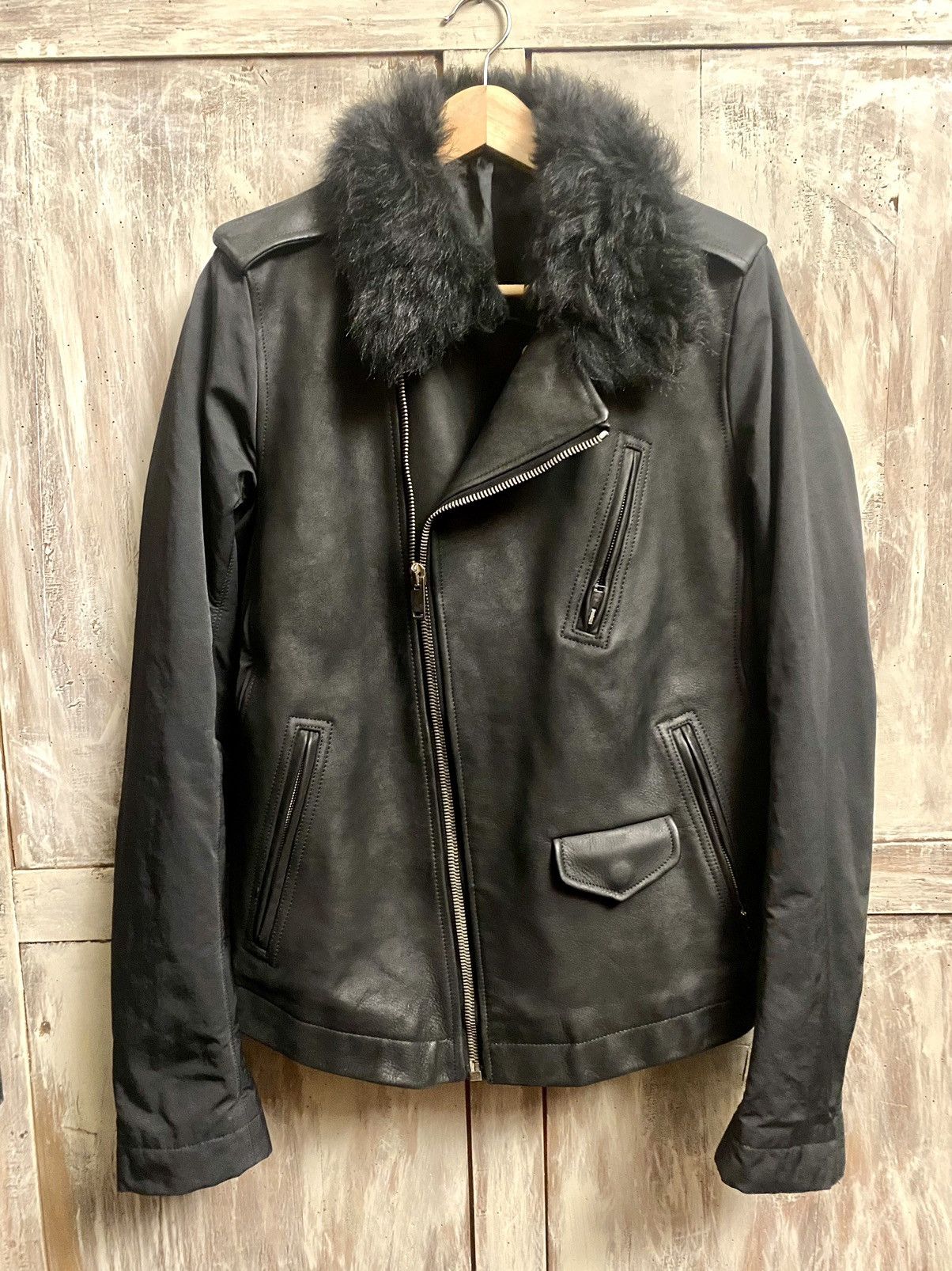 Rick Owens Rick Owens stooges fur leather jacket 50 it fitted Size US M / EU 48-50 / 2 - 1 Thumbnail