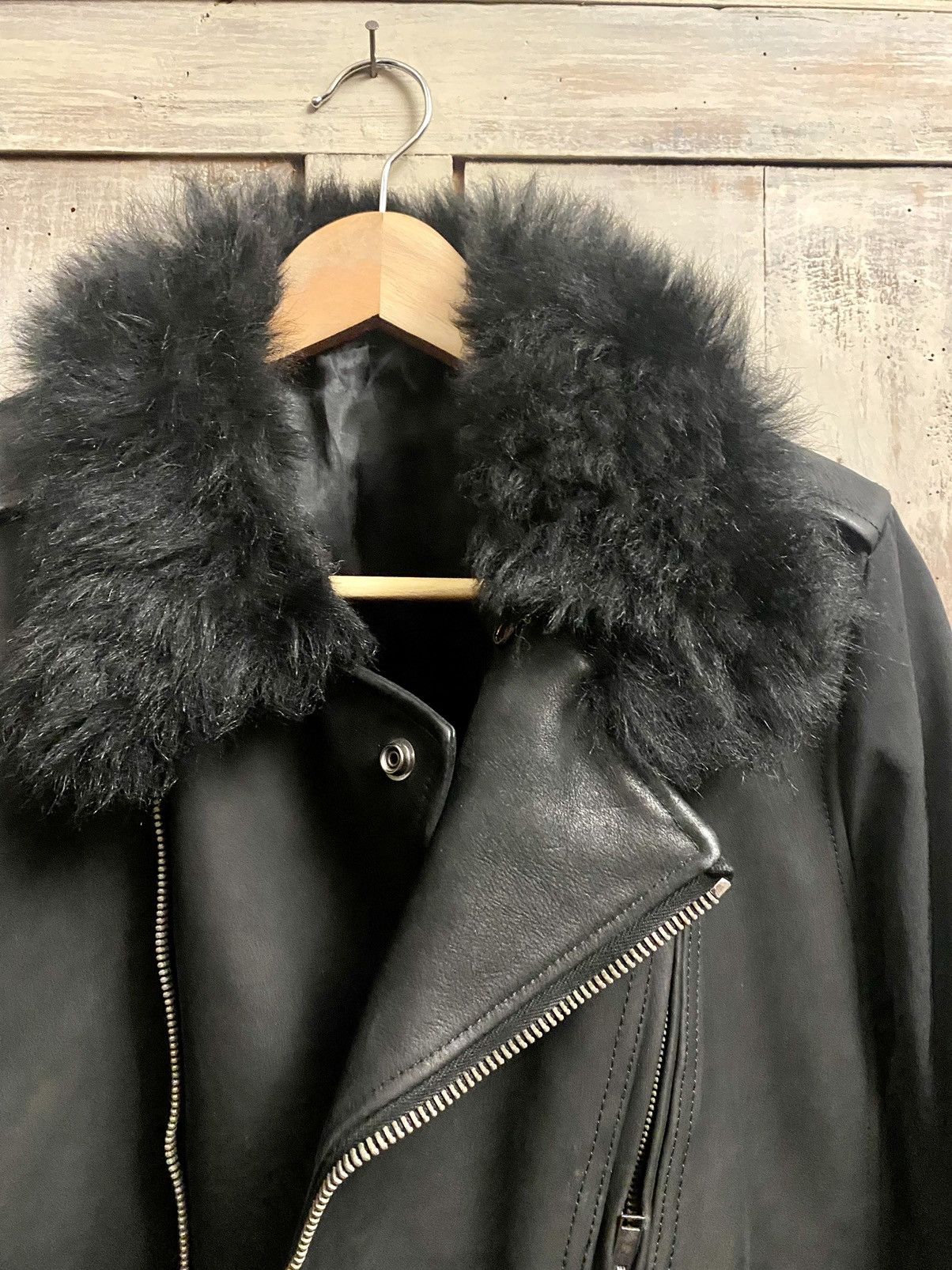 Rick Owens Rick Owens stooges fur leather jacket 50 it fitted Size US M / EU 48-50 / 2 - 7 Thumbnail