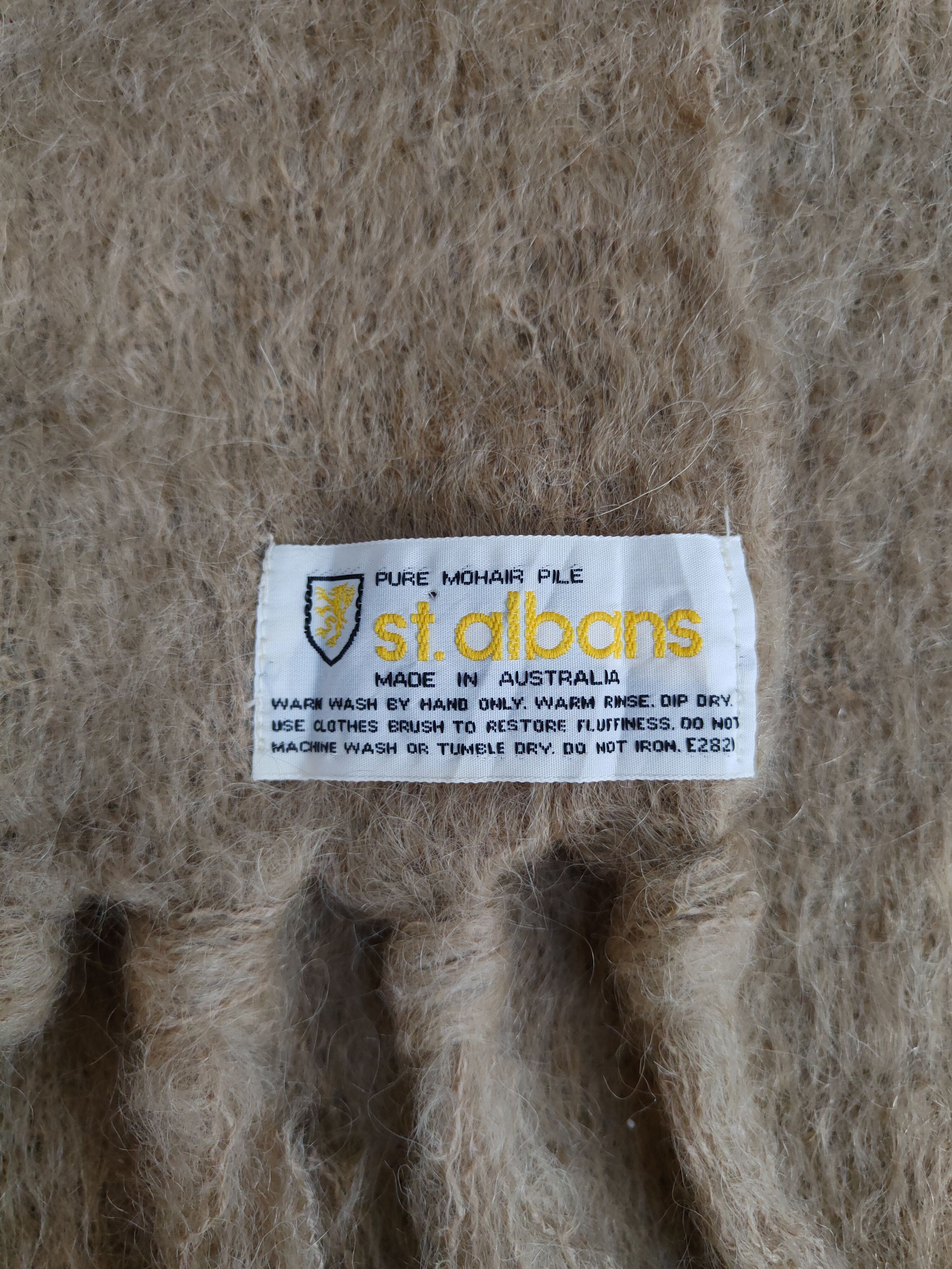 Designer St.albans Pure Mohair Pile Muffler Scarves #m39 Size ONE SIZE - 6 Thumbnail