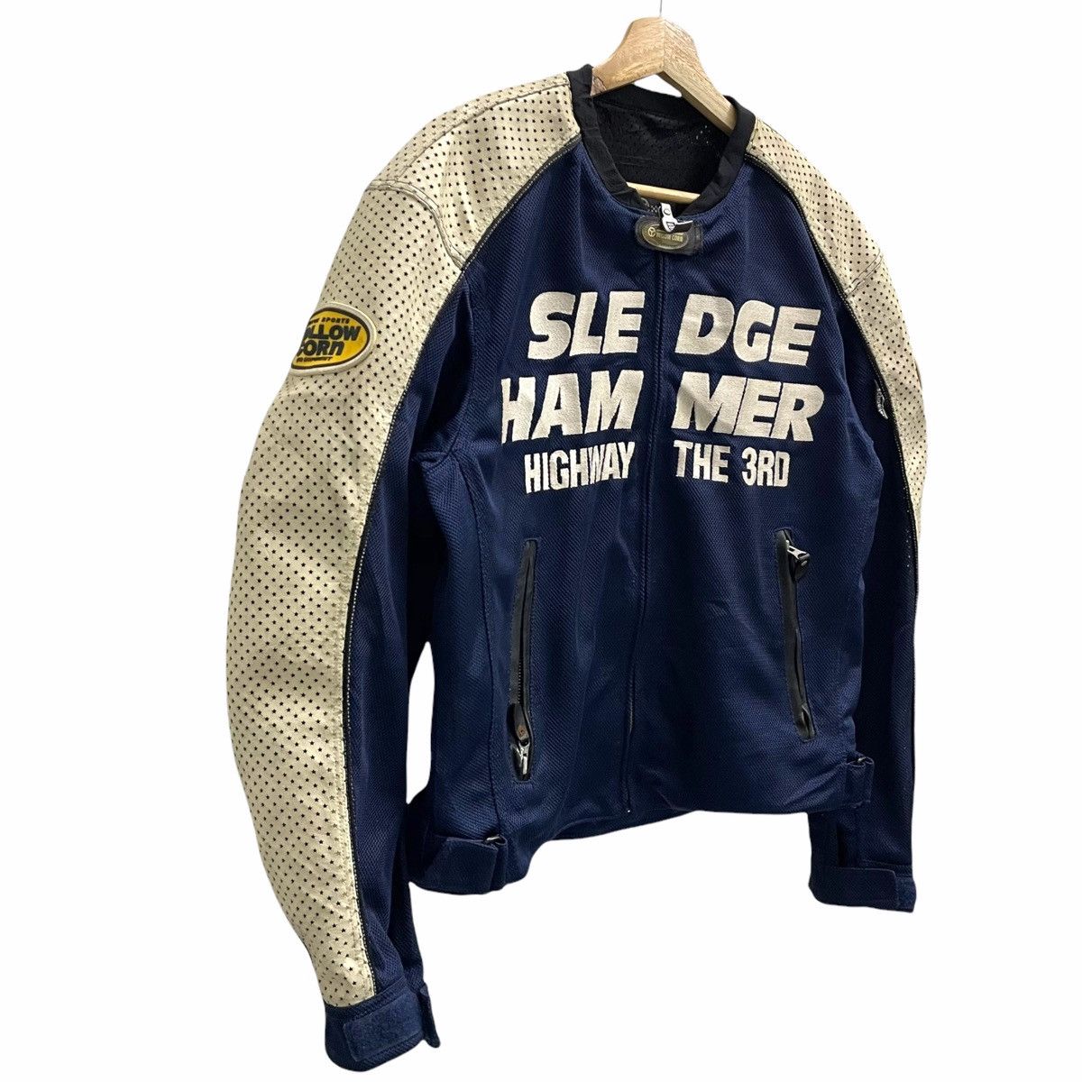 YELLOW CORN 💥YELLOW CORN SAFETY BIKER ZIP JACKET Size US L / EU 52-54 / 3 - 4 Thumbnail