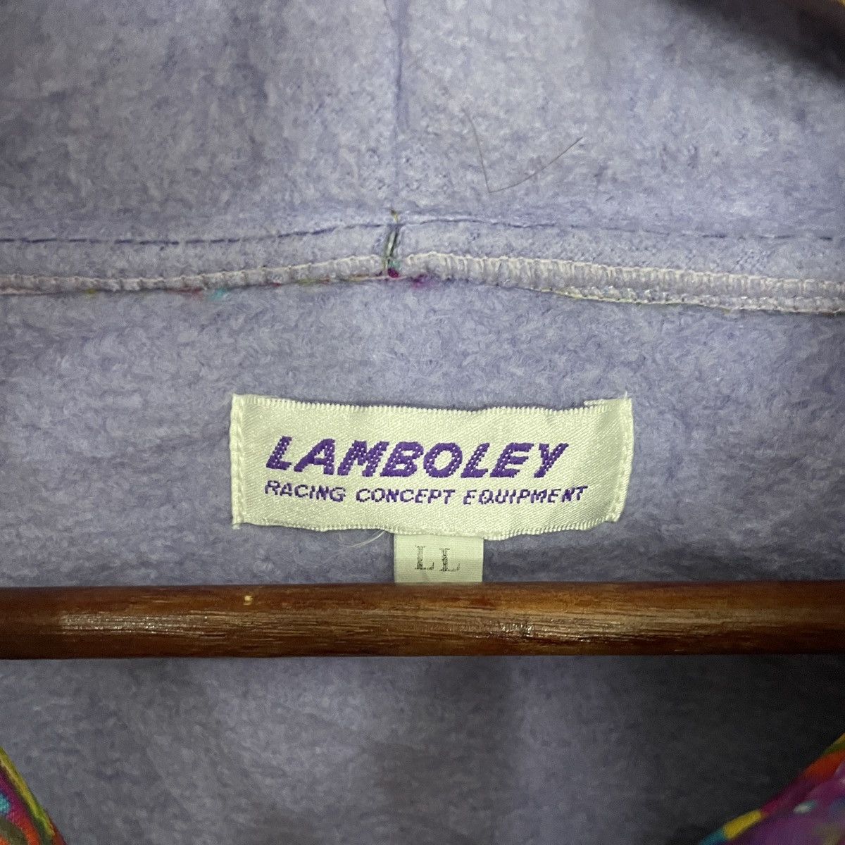 Japanese Brand Vintage Lamboley Racing Hoodies Jacket Size US XL / EU 56 / 4 - 5 Thumbnail