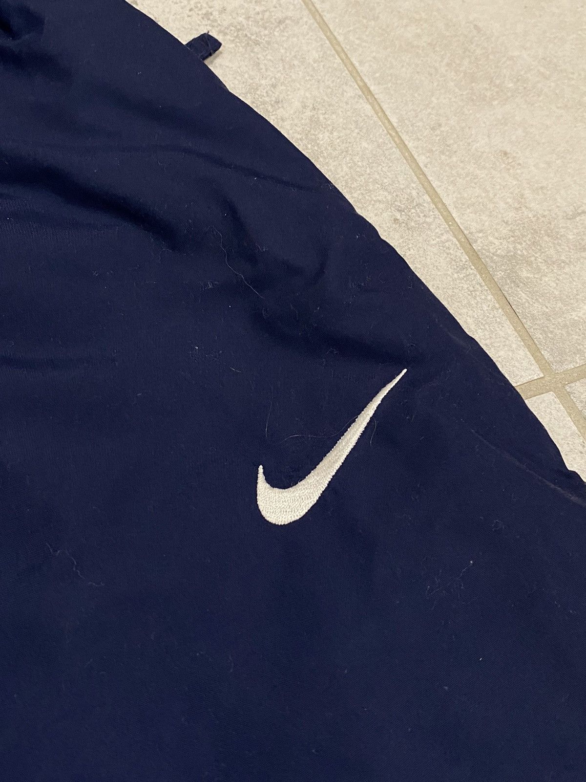 Nike × Vintage Nike vintage navy track pants small swoosh Size US 32 / EU 48 - 2 Thumbnail