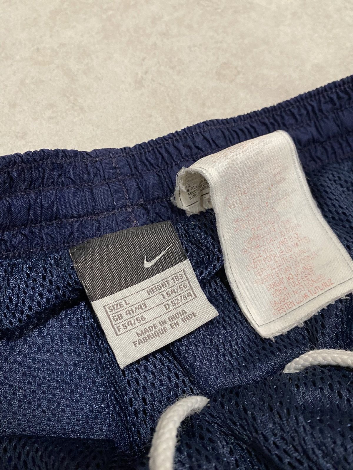 Nike × Vintage Nike vintage navy track pants small swoosh Size US 32 / EU 48 - 4 Thumbnail