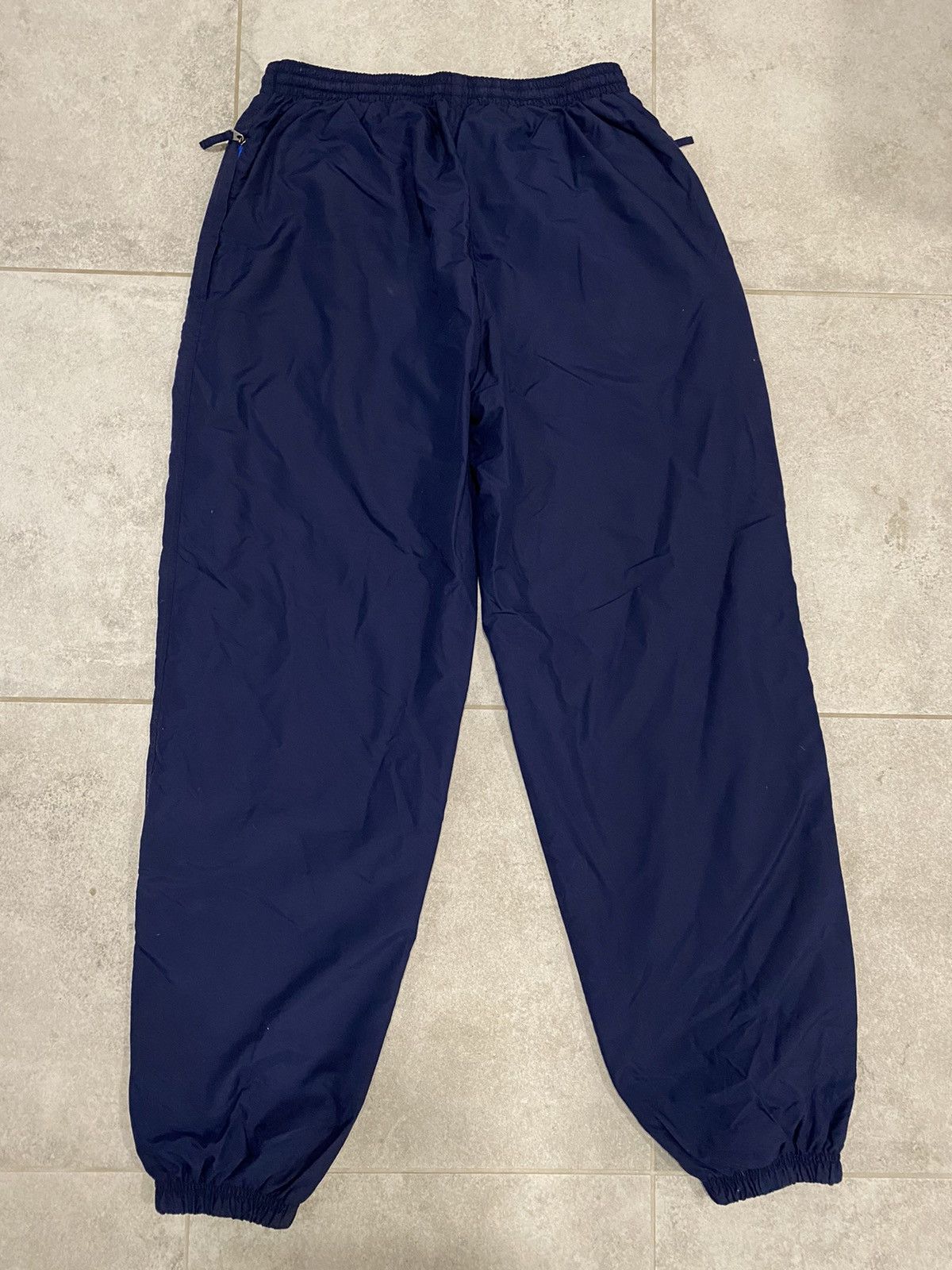 Nike × Vintage Nike vintage navy track pants small swoosh Size US 32 / EU 48 - 7 Thumbnail