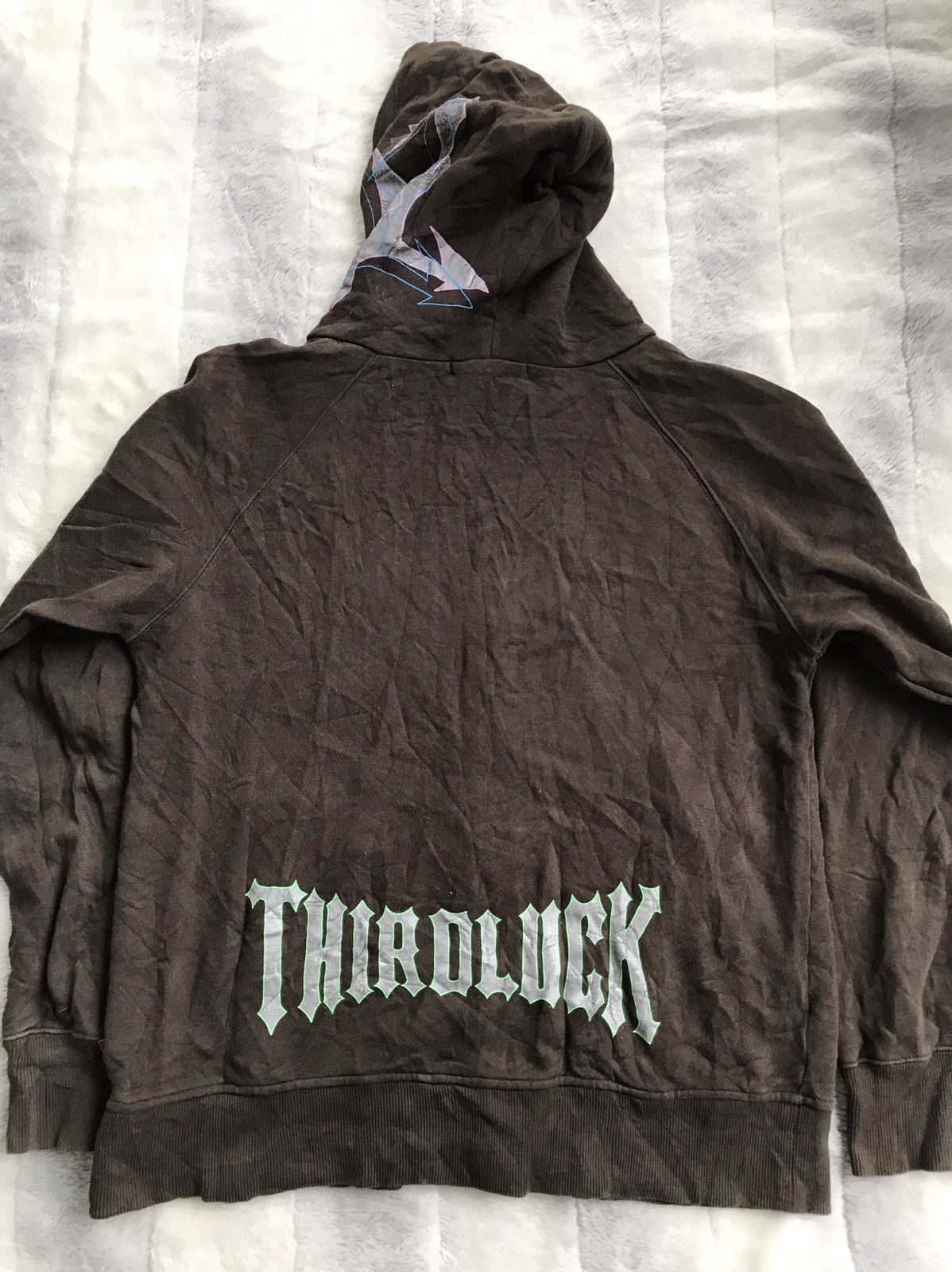 Vintage 💥90s Thirdluck Needless Japan Hoodie Streetwear Size US M / EU 48-50 / 2 - 6 Thumbnail