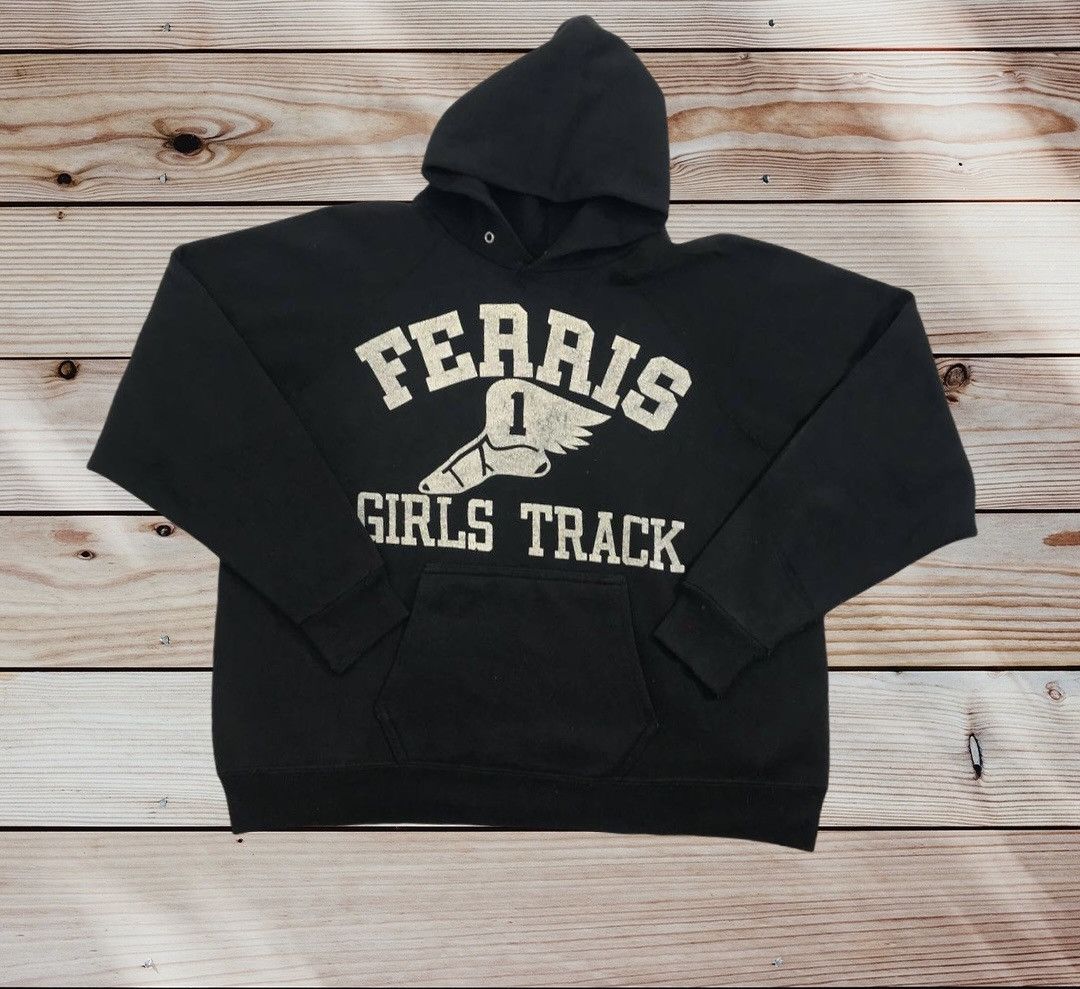 Tultex Vintage Ferris Girl Track Wing Hoodies Size US M / EU 48-50 / 2 - 3 Thumbnail
