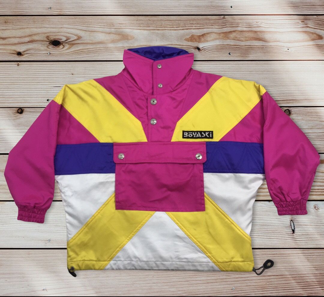 Japanese Brand Boya sports multicolour ski jacket Size US S / EU 44-46 / 1 - 1 Thumbnail