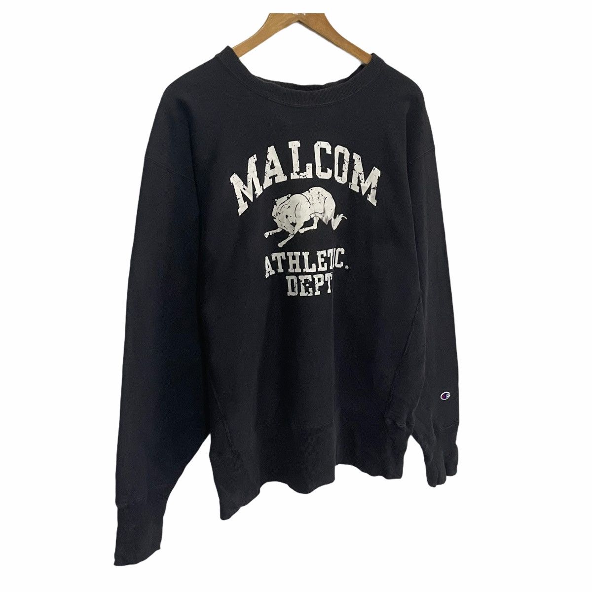 Champion × Vintage 💥 90s CHAMPION MALCOM REVERSE WEAVE CREWNECK SWEATSHIRT Size US XL / EU 56 / 4 - 2 Thumbnail