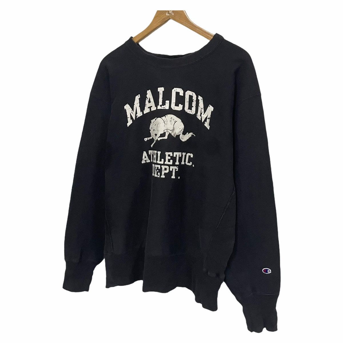 Champion × Vintage 💥 90s CHAMPION MALCOM REVERSE WEAVE CREWNECK SWEATSHIRT Size US XL / EU 56 / 4 - 3 Thumbnail