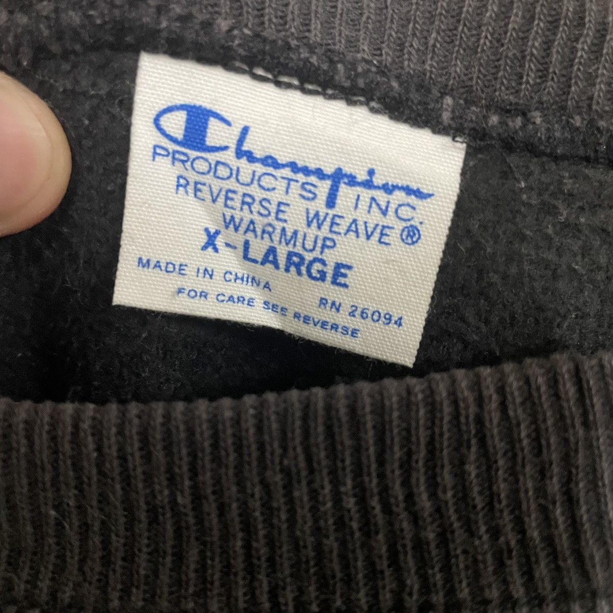 Champion × Vintage 💥 90s CHAMPION MALCOM REVERSE WEAVE CREWNECK SWEATSHIRT Size US XL / EU 56 / 4 - 7 Thumbnail