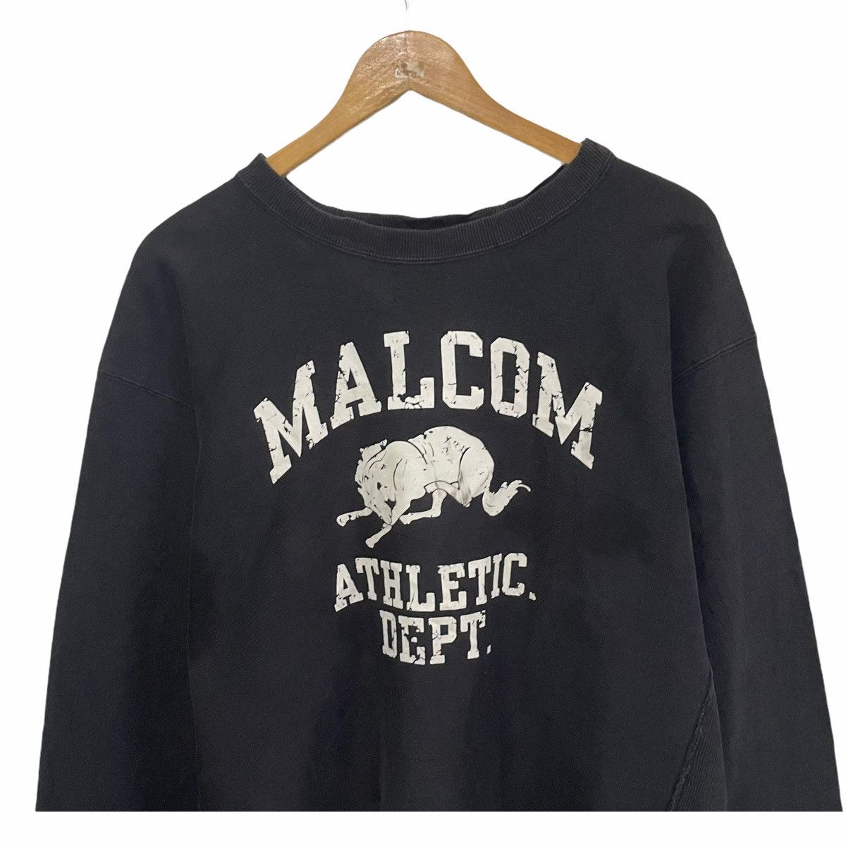 Champion × Vintage 💥 90s CHAMPION MALCOM REVERSE WEAVE CREWNECK SWEATSHIRT Size US XL / EU 56 / 4 - 4 Thumbnail