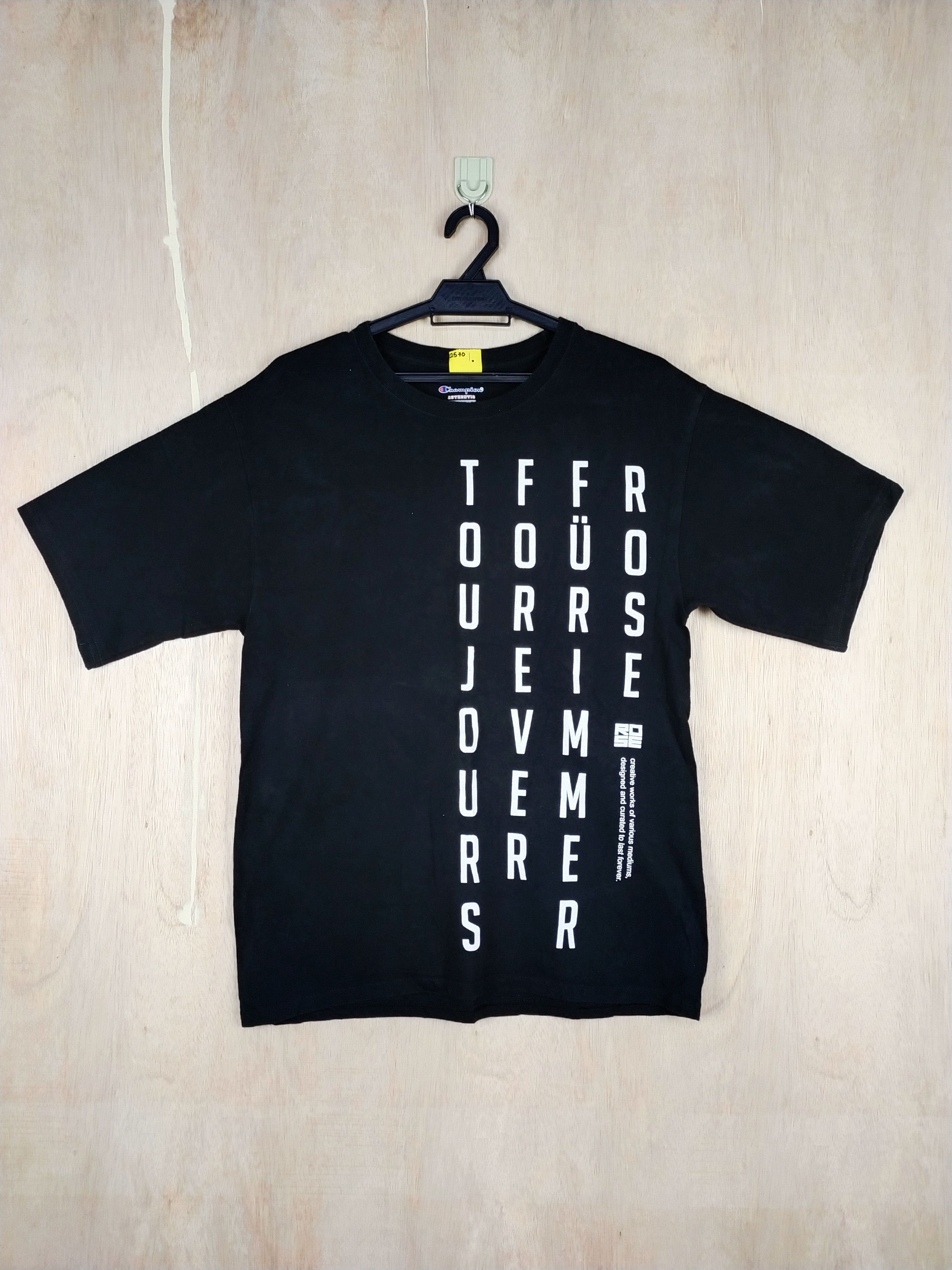 Champion DL Champion (Rose Forever) black Tshirt #2570 Size US M / EU 48-50 / 2 - 1 Thumbnail