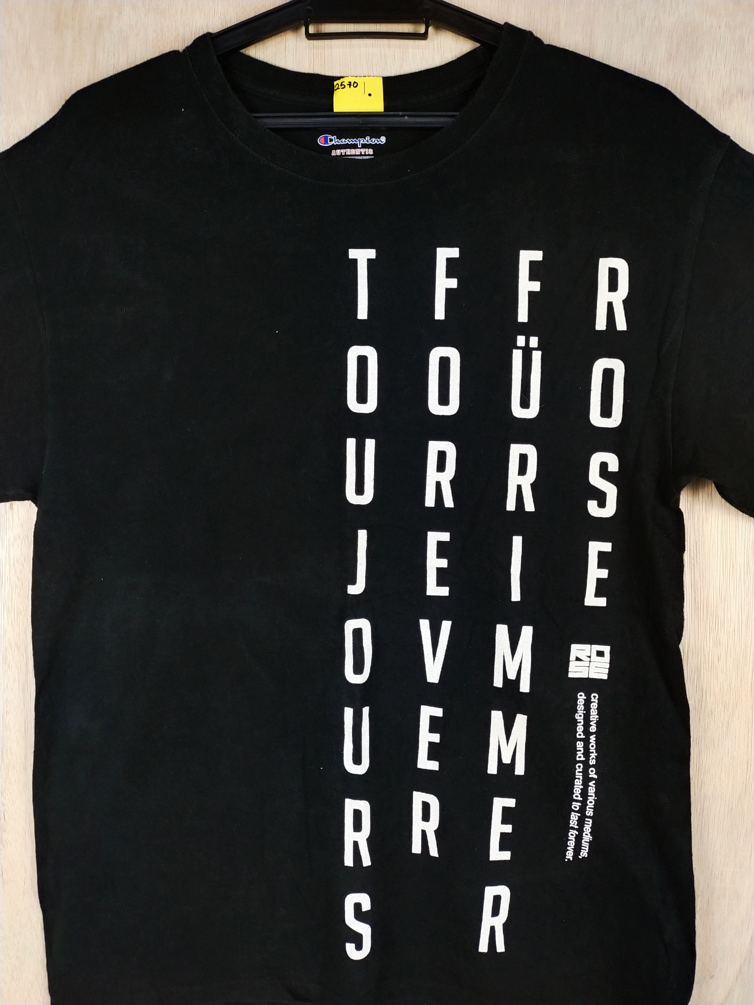 Champion DL Champion (Rose Forever) black Tshirt #2570 Size US M / EU 48-50 / 2 - 2 Thumbnail