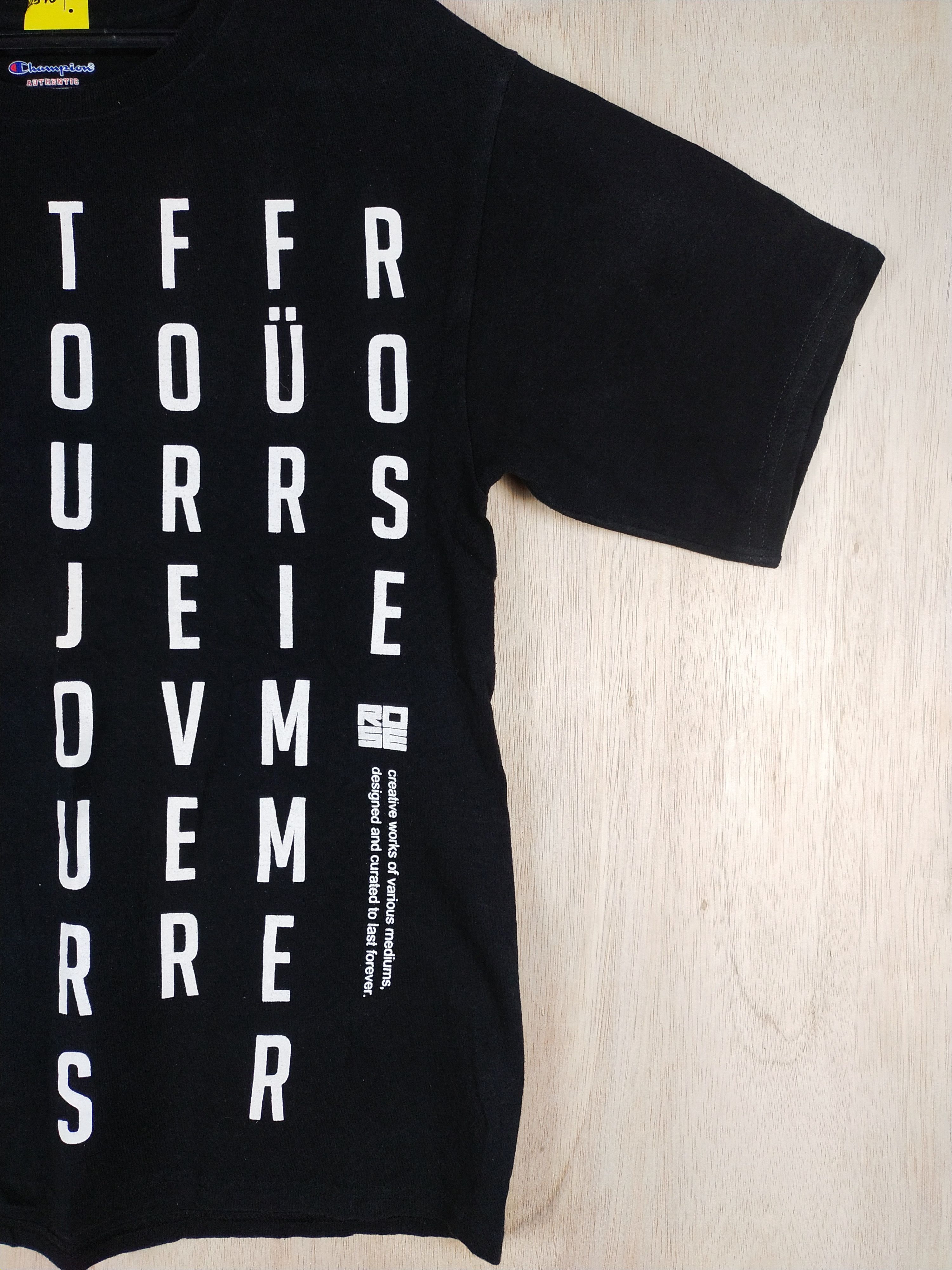 Champion DL Champion (Rose Forever) black Tshirt #2570 Size US M / EU 48-50 / 2 - 6 Thumbnail