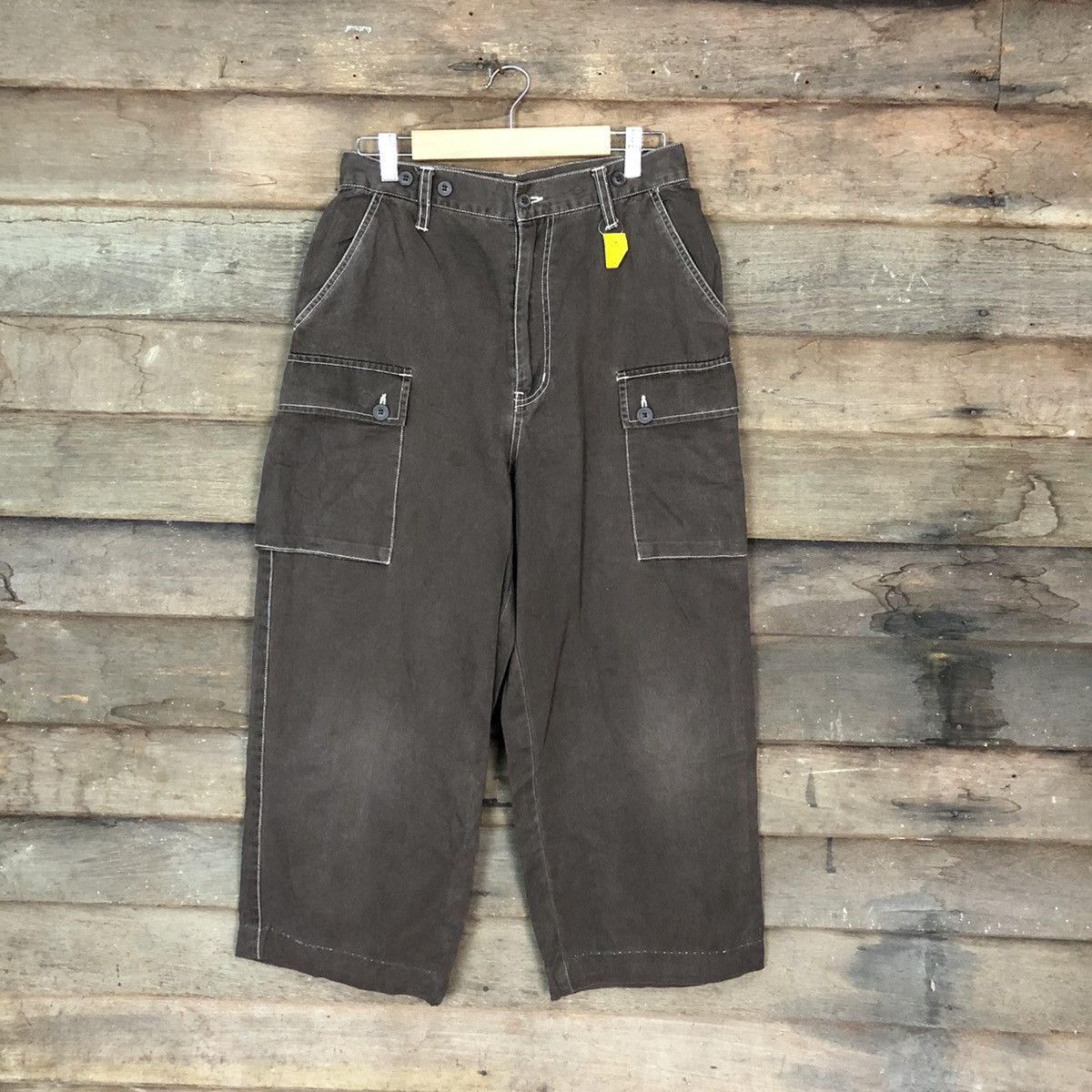Japanese Brand × Vintage Japanese Brand utility streetwear Brown Pants #3406 Size US 26 / EU 42 - 1 Thumbnail