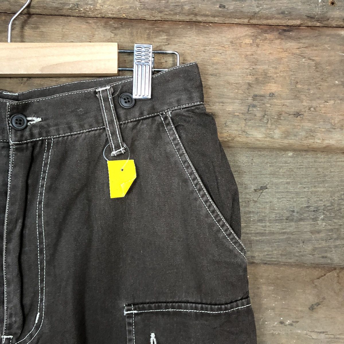 Japanese Brand × Vintage Japanese Brand utility streetwear Brown Pants #3406 Size US 26 / EU 42 - 5 Thumbnail