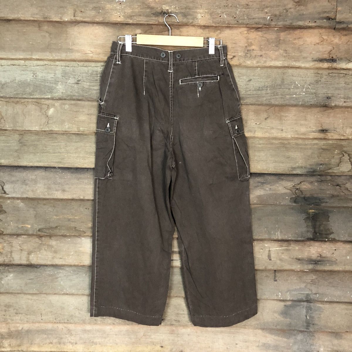 Japanese Brand × Vintage Japanese Brand utility streetwear Brown Pants #3406 Size US 26 / EU 42 - 11 Thumbnail
