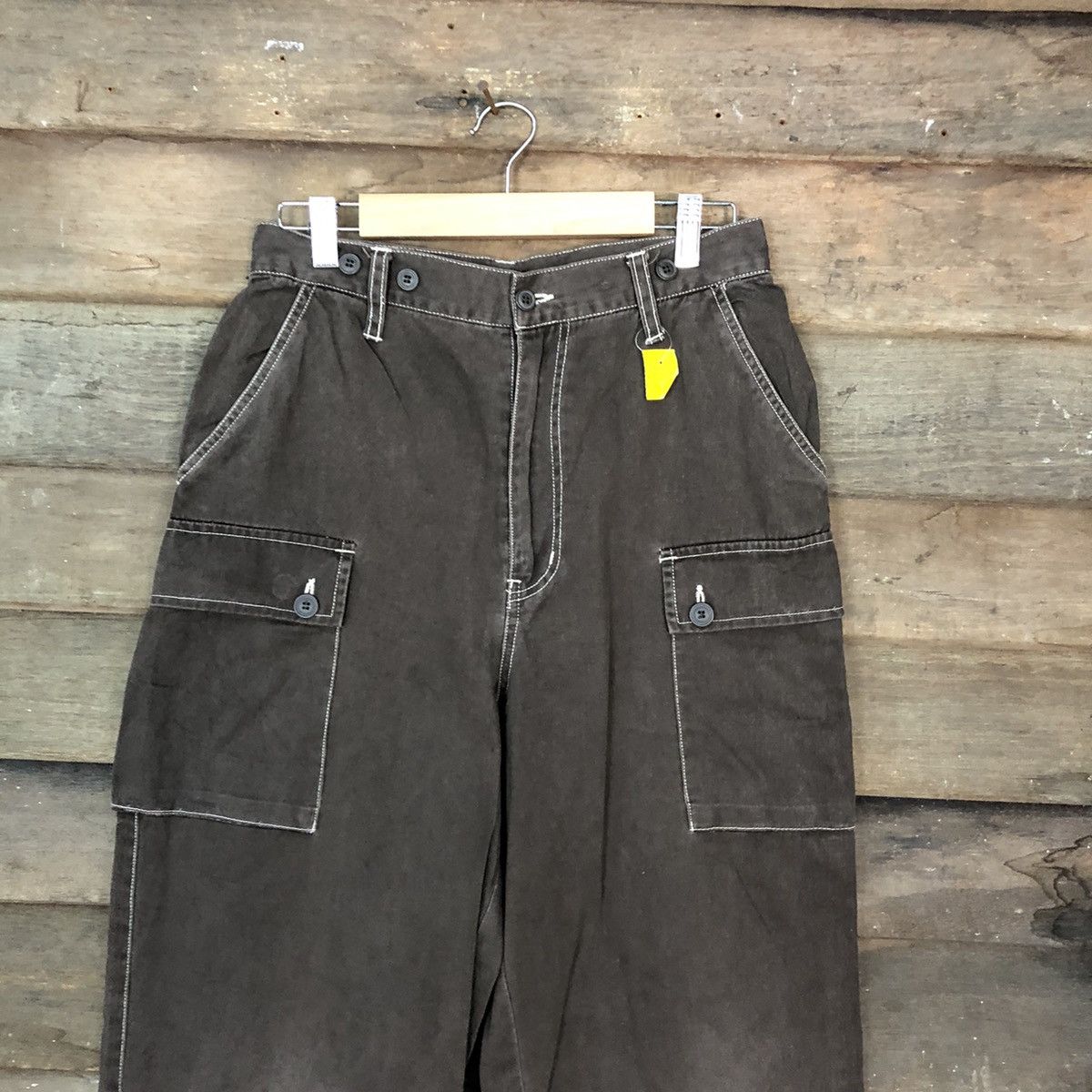 Japanese Brand × Vintage Japanese Brand utility streetwear Brown Pants #3406 Size US 26 / EU 42 - 2 Thumbnail
