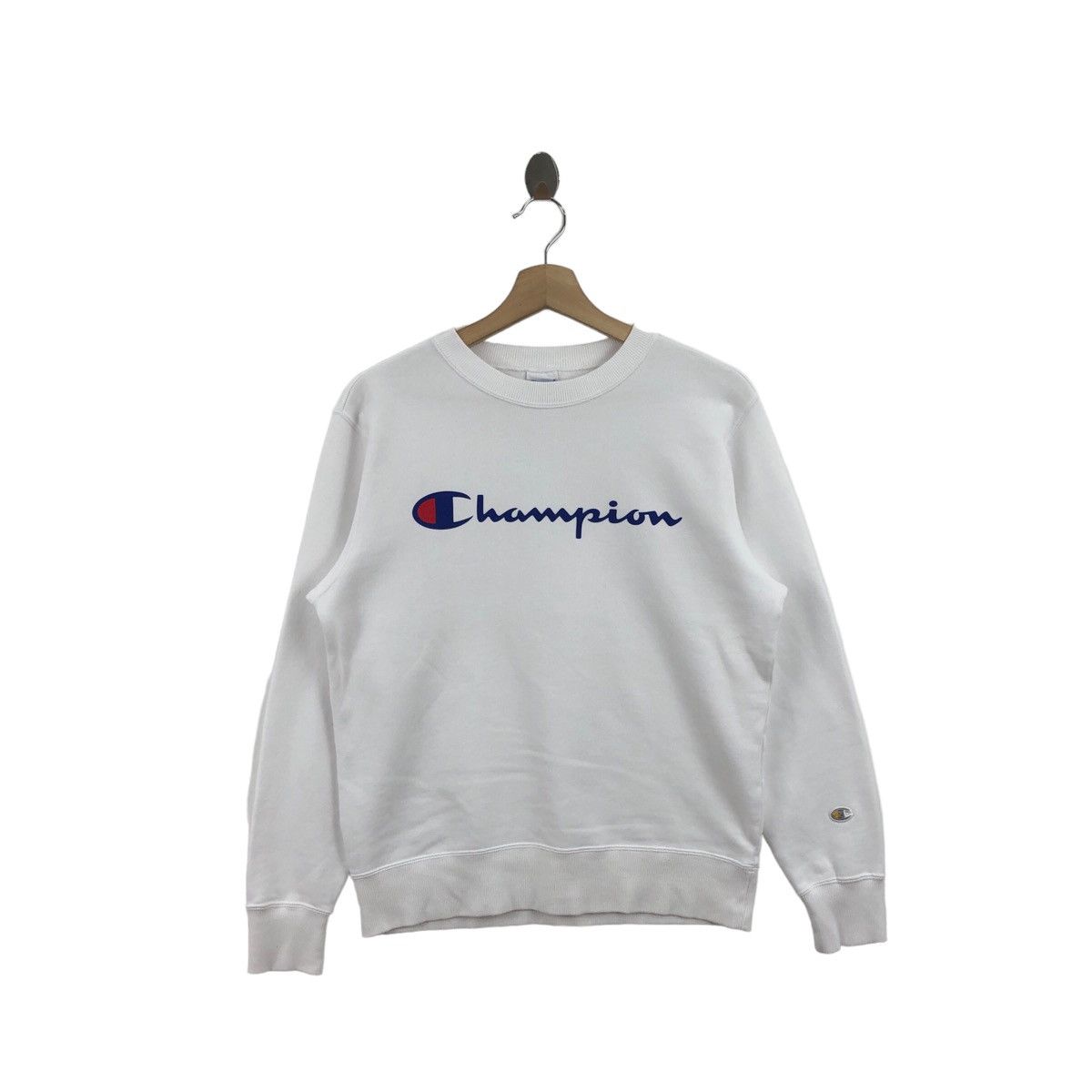 Champion × Vintage Pick!! Vtg CHAMPION Big Logo Sweatshirt Pullover Jumper Size US M / EU 48-50 / 2 - 1 Thumbnail