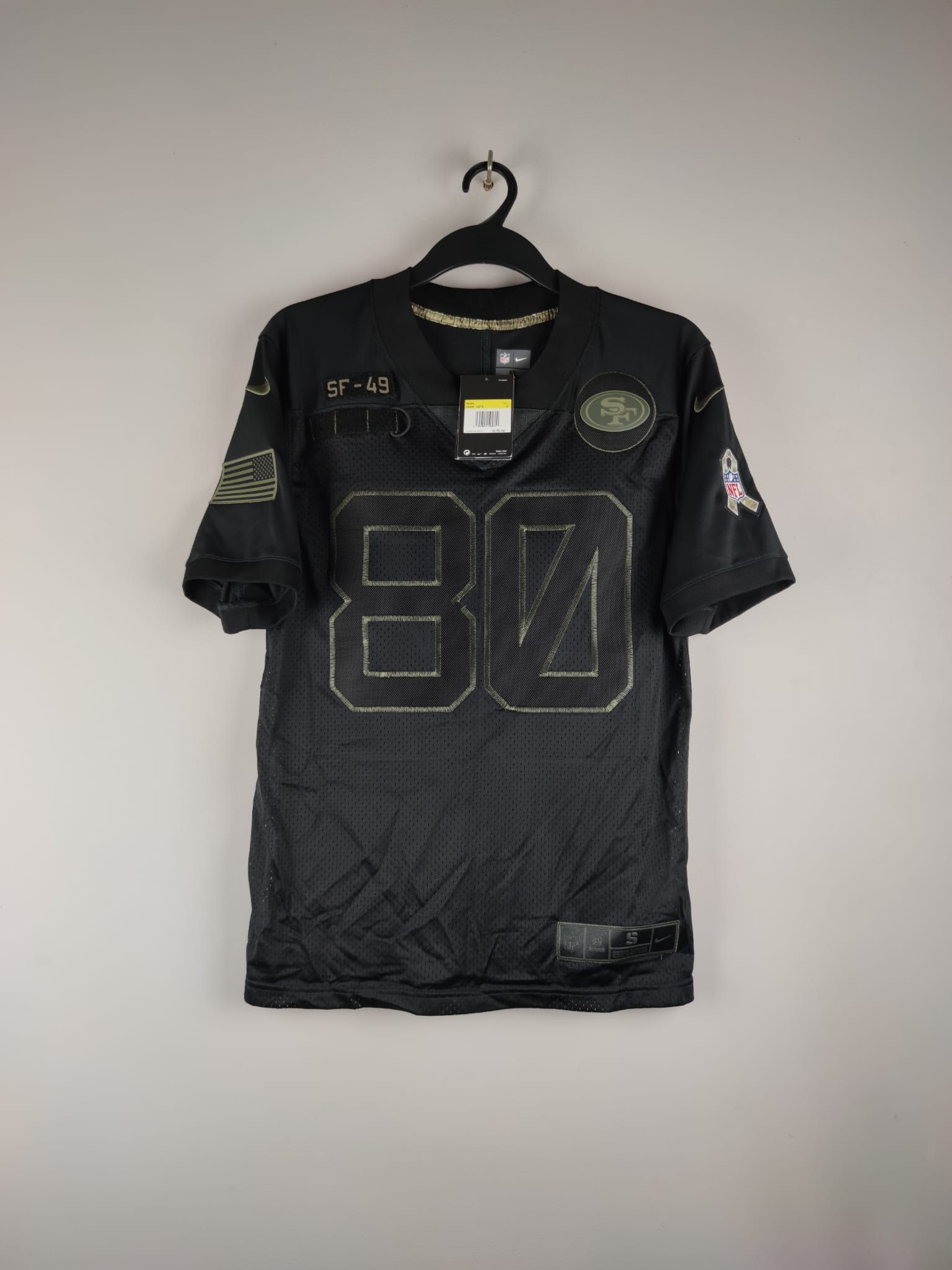 Rice #80 San Francisco 49ers Nike Salute To Service Jersey