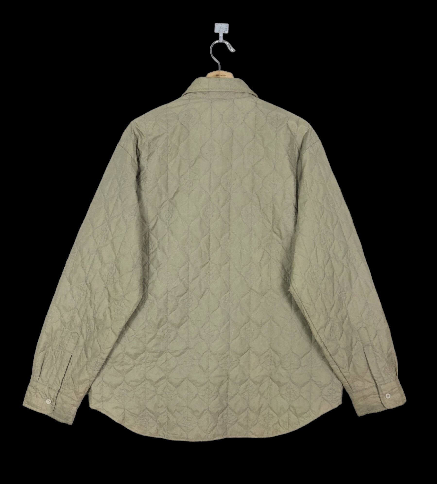 Bape MONOGRAM QUILTED SHIRT JACKET Size US XL / EU 56 / 4 - 2 Thumbnail