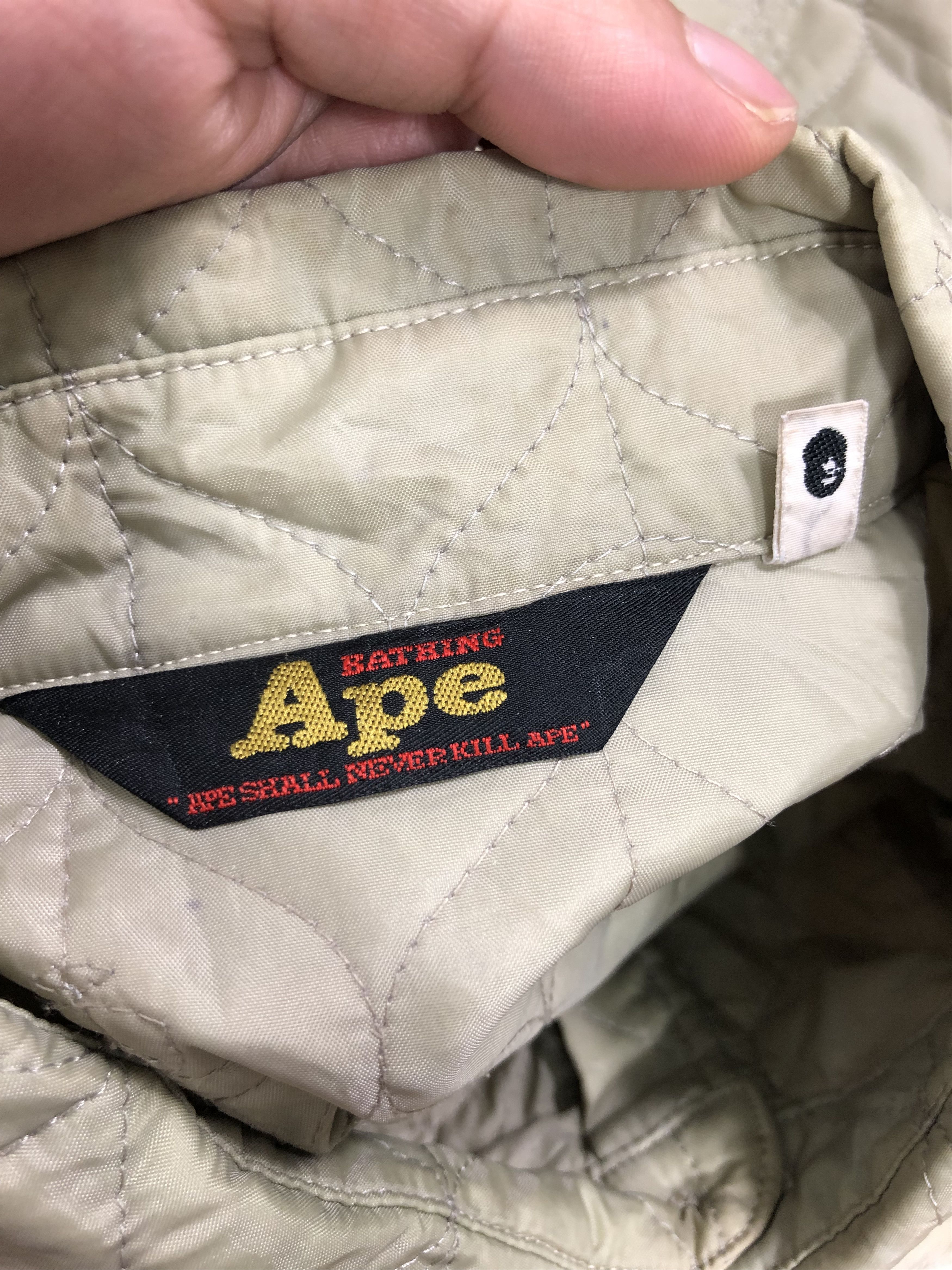 Bape MONOGRAM QUILTED SHIRT JACKET Size US XL / EU 56 / 4 - 13 Thumbnail