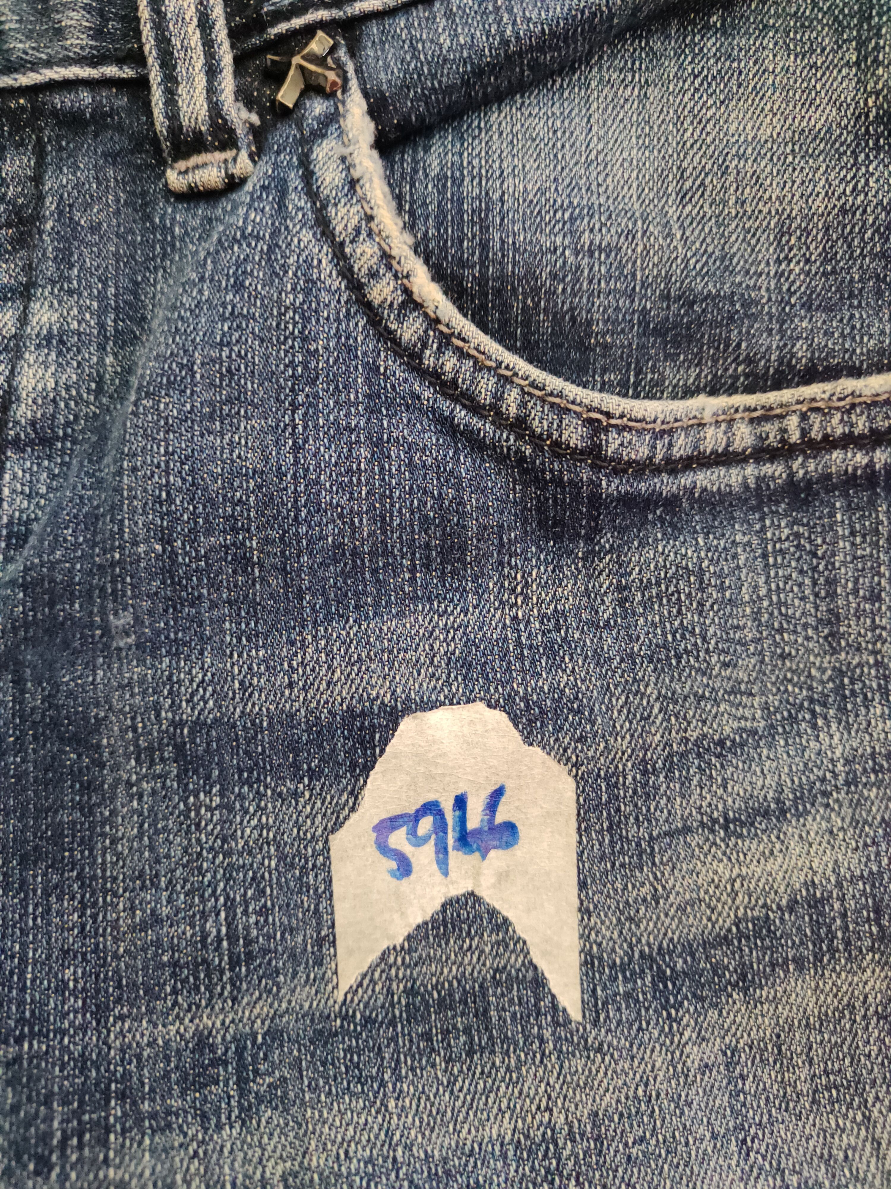 Lee × Vintage Lee Blue faded Denim Distressed vintage jeans Denim #5966 Size US 31 - 15 Thumbnail